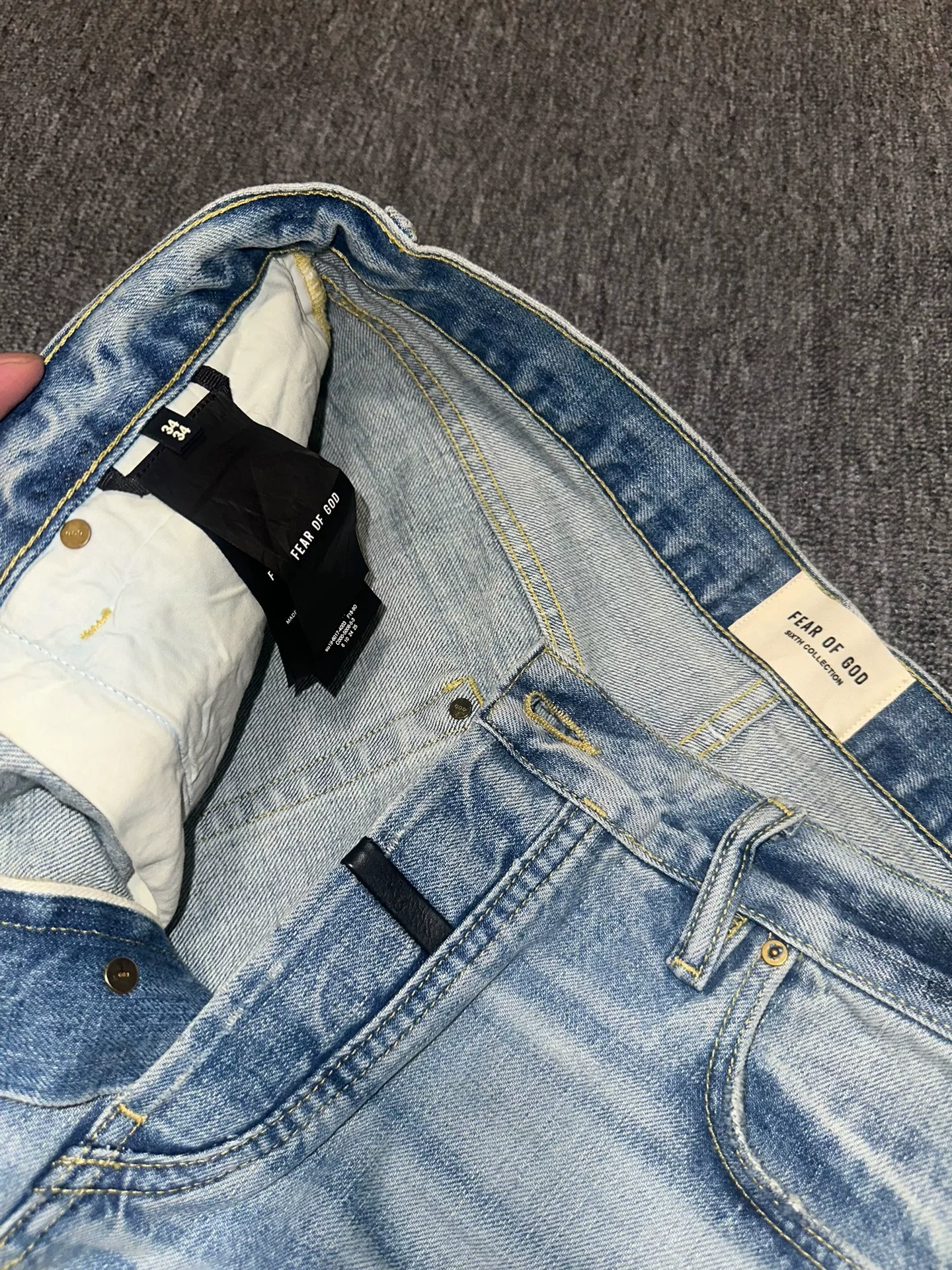 Fear of God Season 6 Distressed Jeans — back