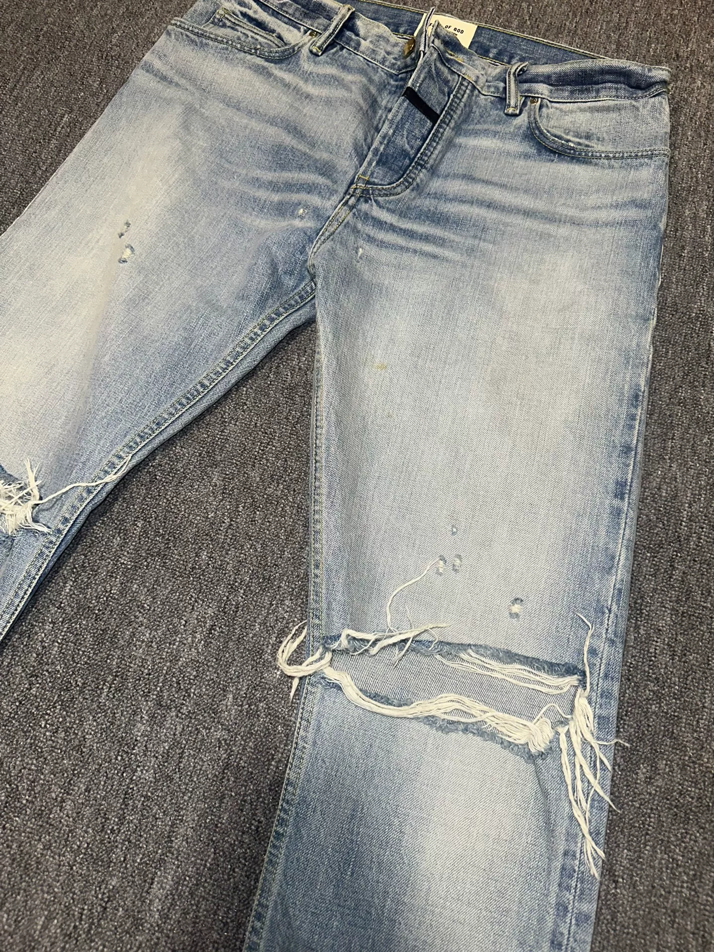 Fear of God Season 6 Distressed Jeans — front