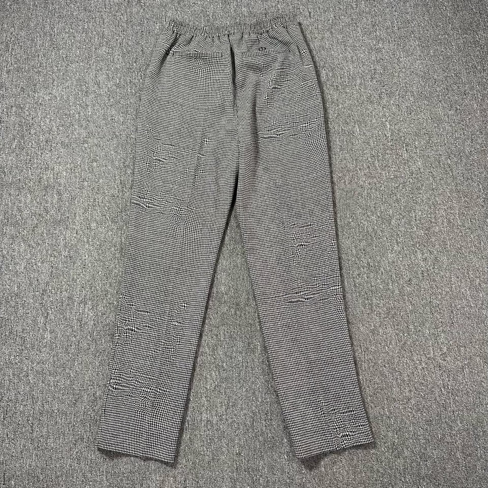 Dior Houndstooth Wool Pants — back