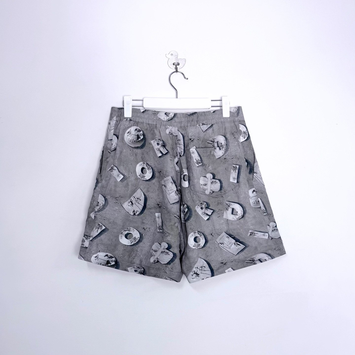 Dior Letter Logo Crystal Elements Shorts — front