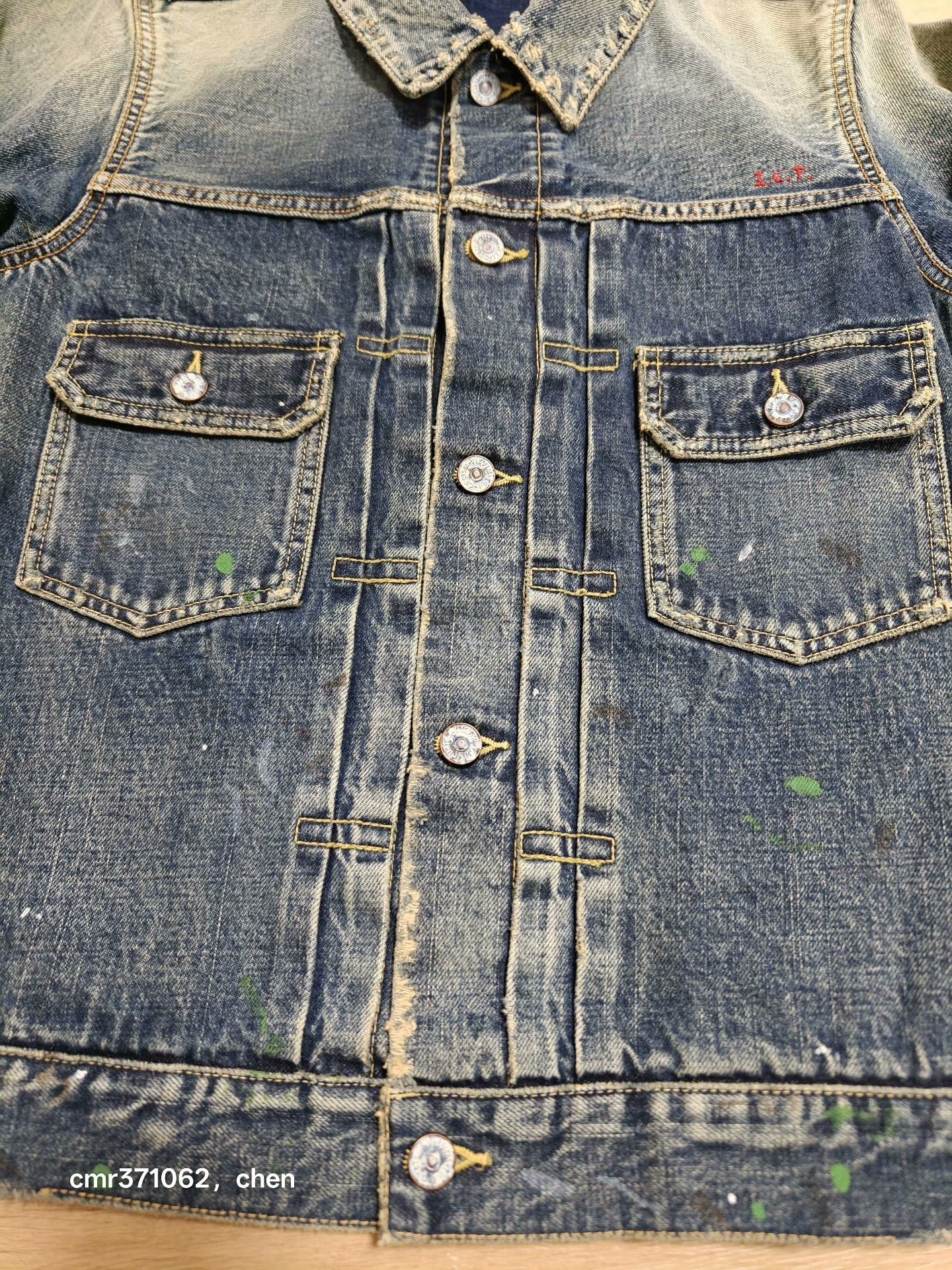 visvim 19 ICT SS 101 JKT DMGD-1002 — back