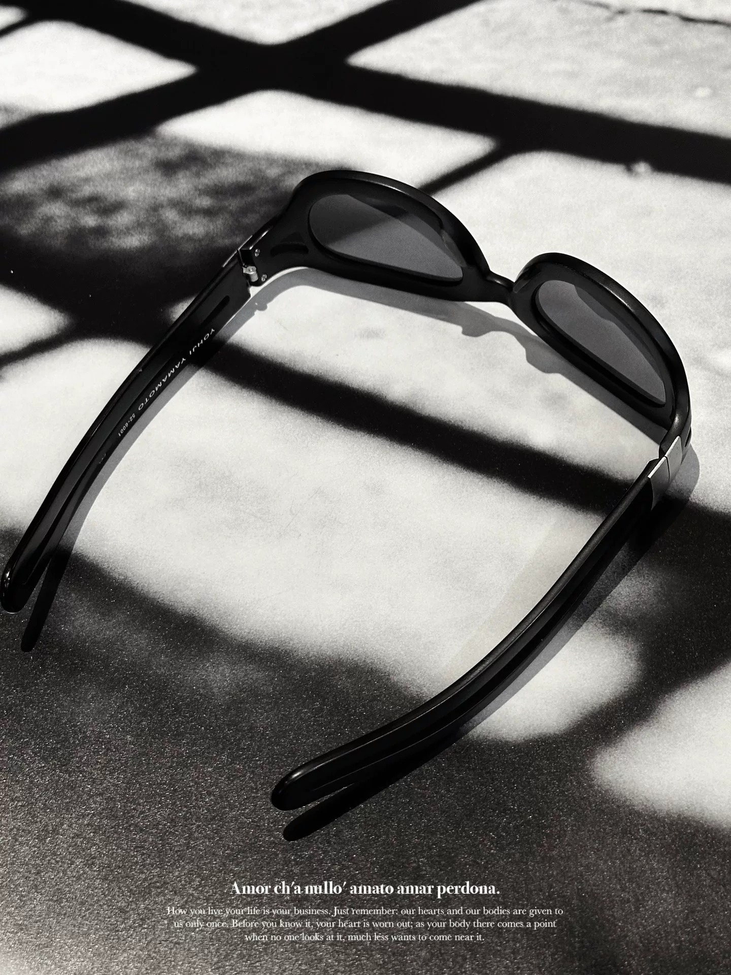 Yohji Yamamoto 90s Y2K Sunglasses — label