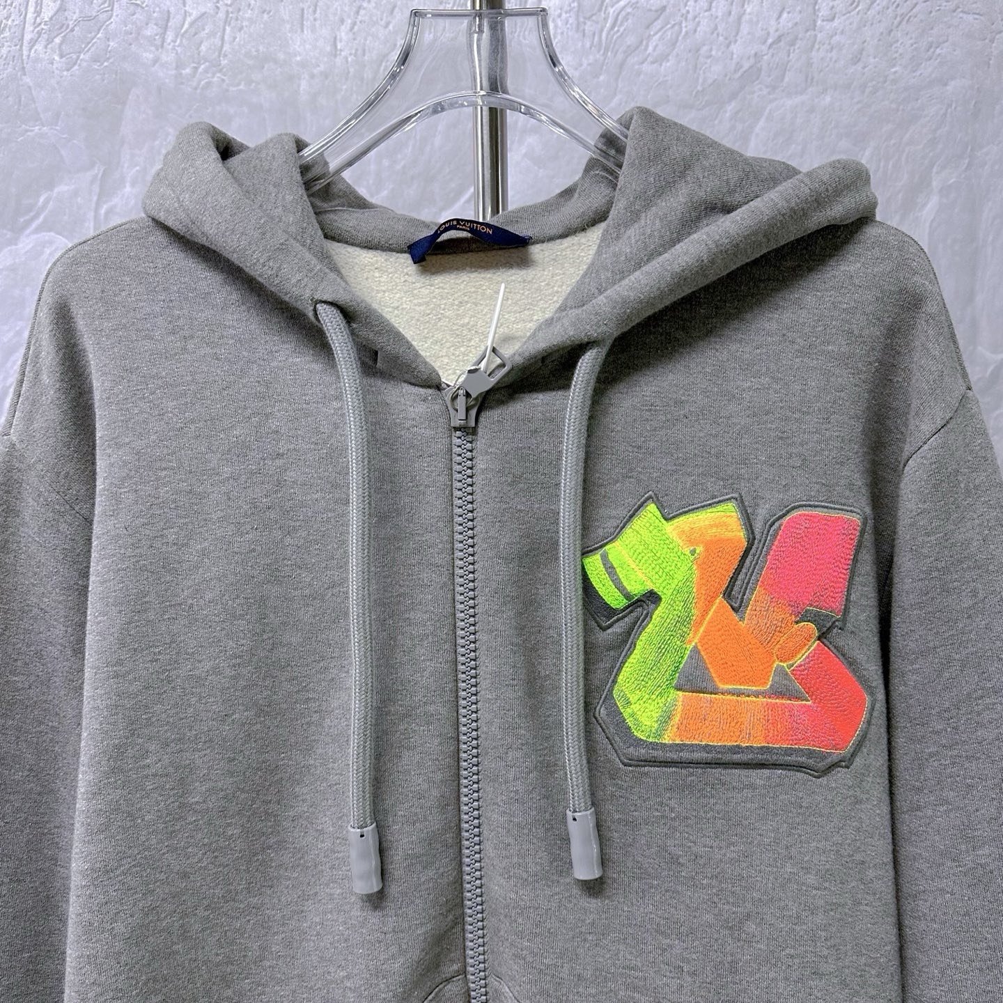 Louis Vuitton 3D Graffiti Embroidered Hoodie — front
