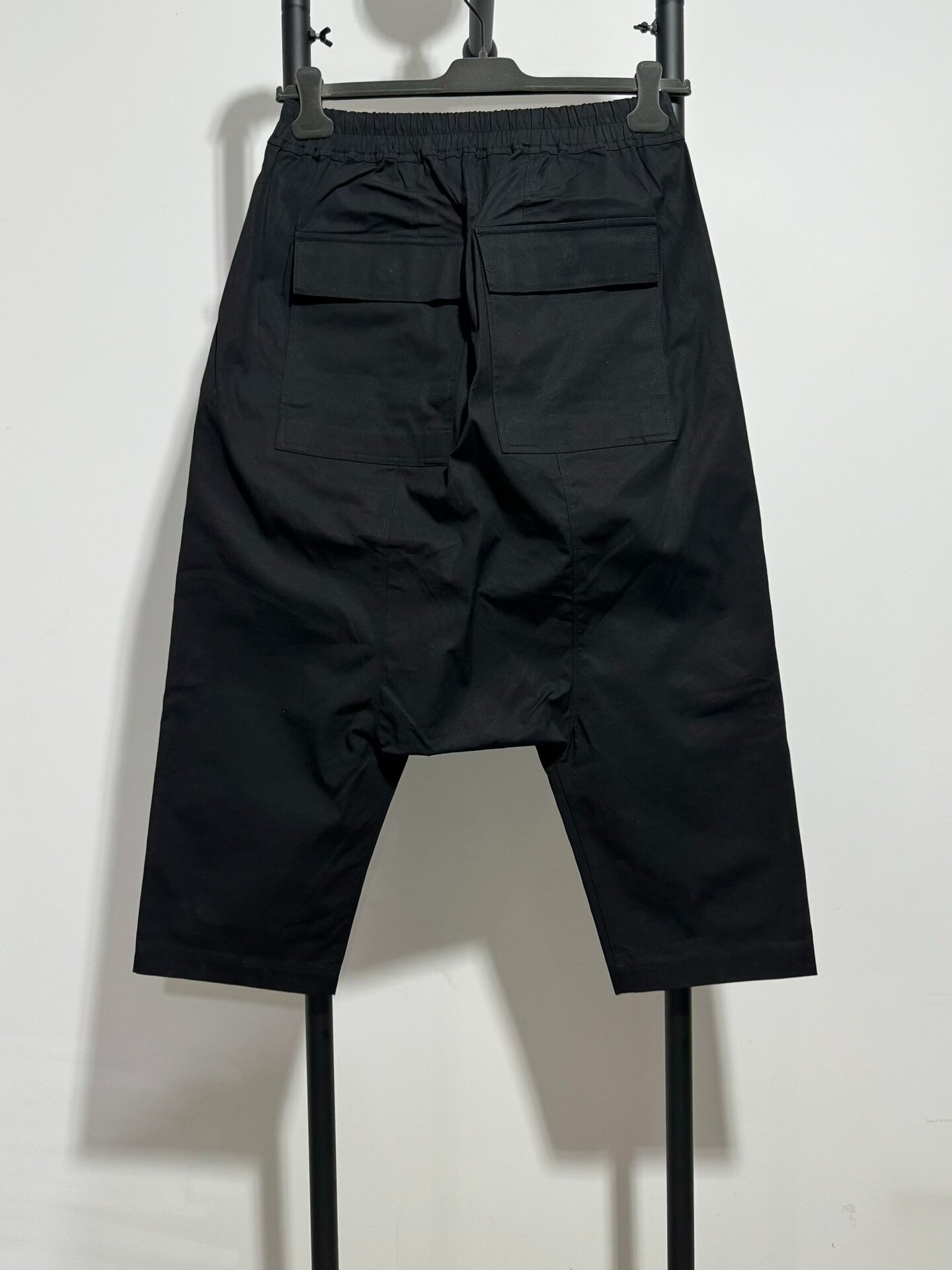 Rick Owens Black Cropped Pants — front
