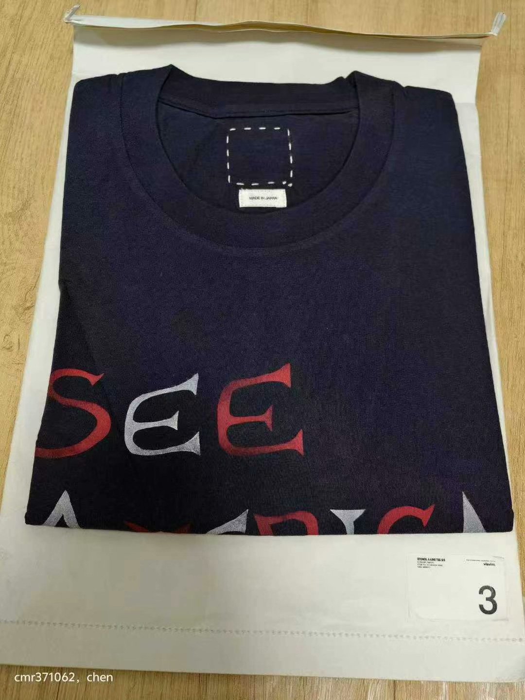 visvim 18AW Spot Stencil A-Line S/S Tee — back
