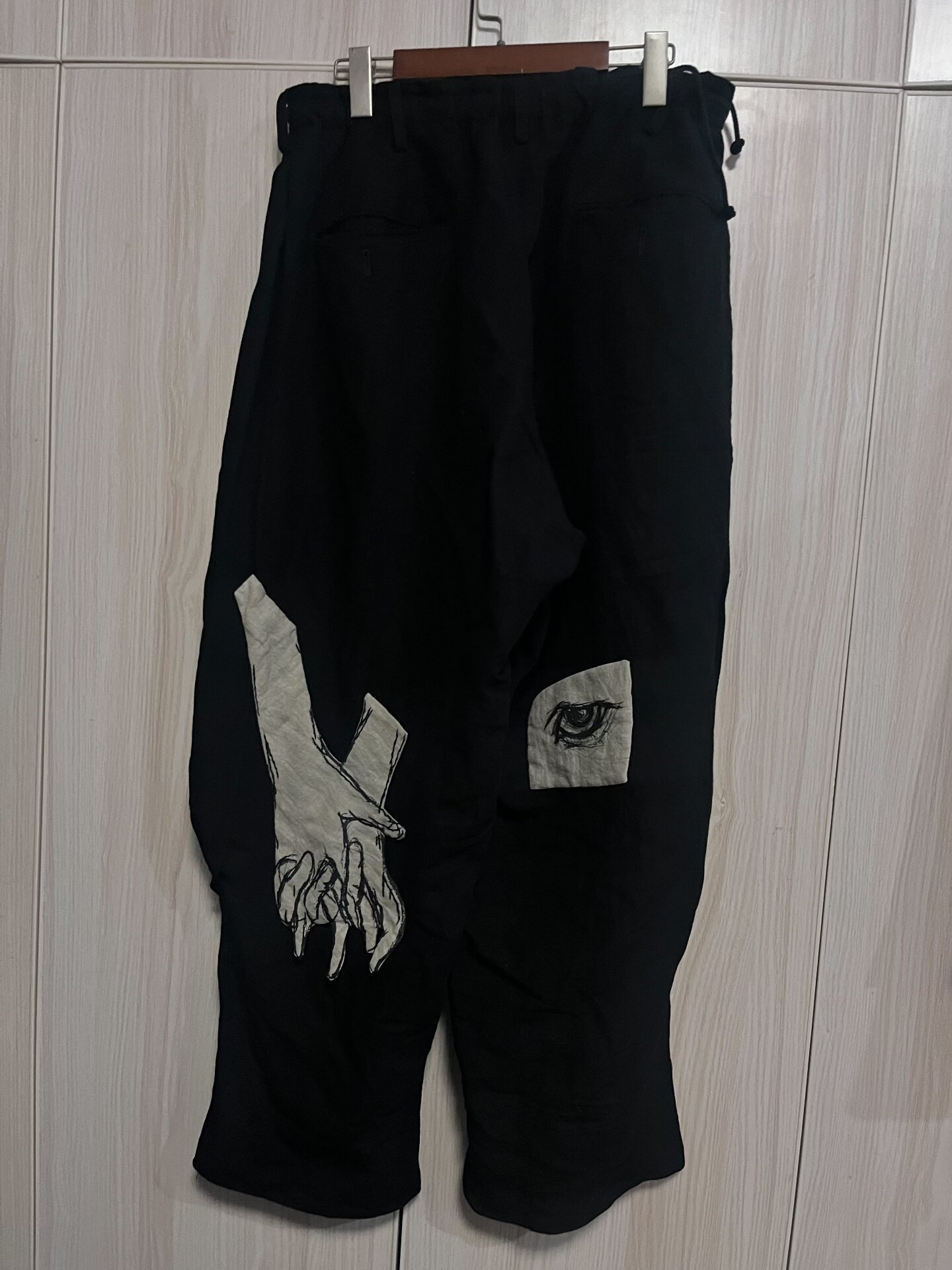 Yohji Yamamoto 22SS Asakura Patch Pants — back