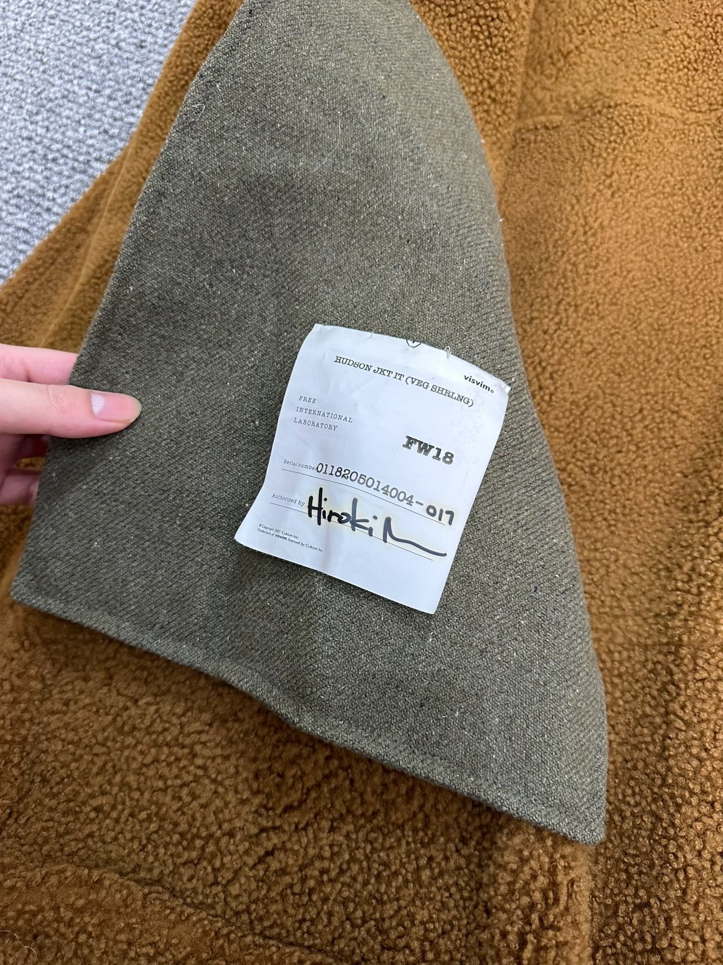 visvim Vegetable-Tanned Sheepskin Fur Hudson Coat — back