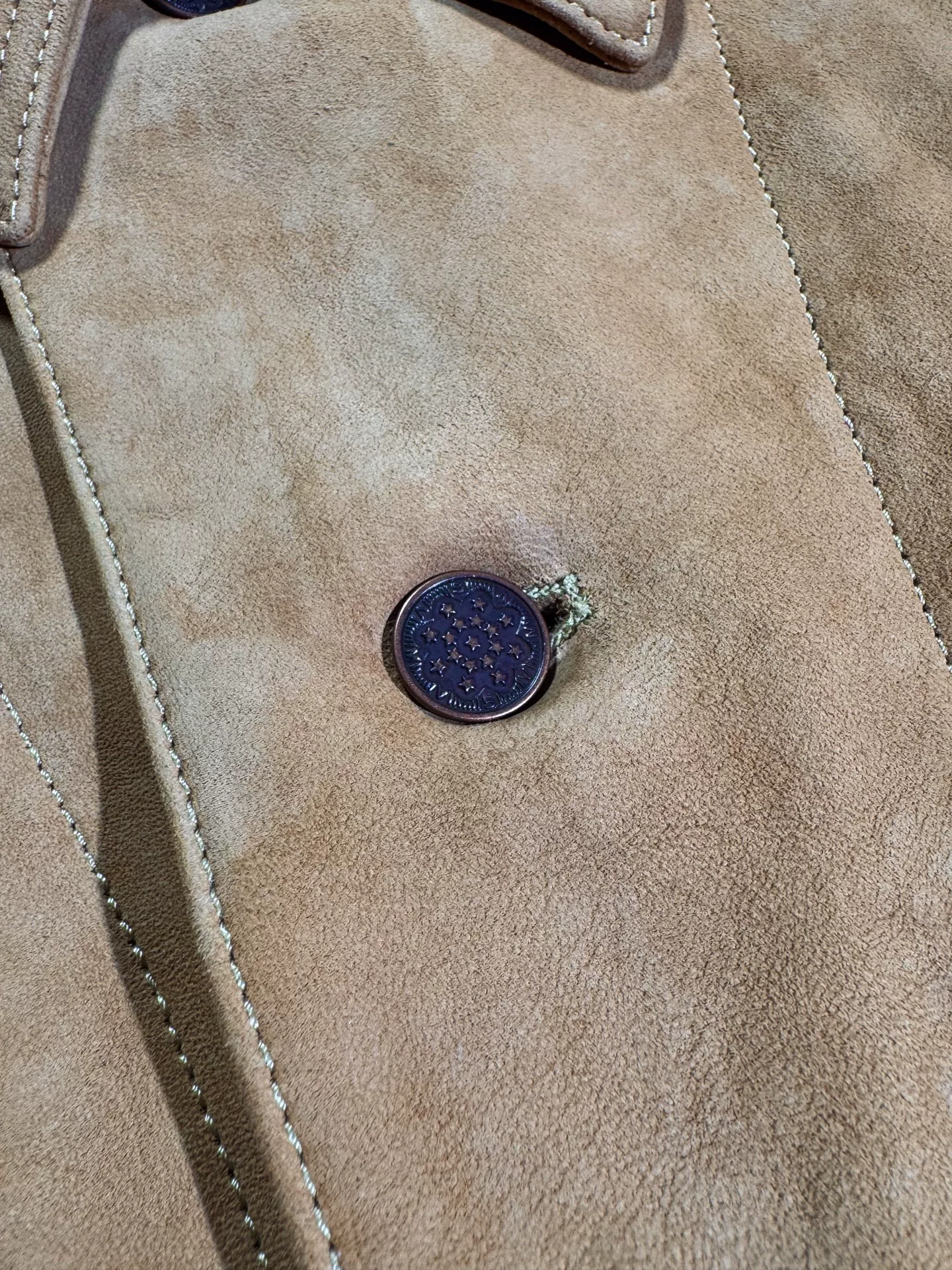 visvim baker coverall leather jacket — detail