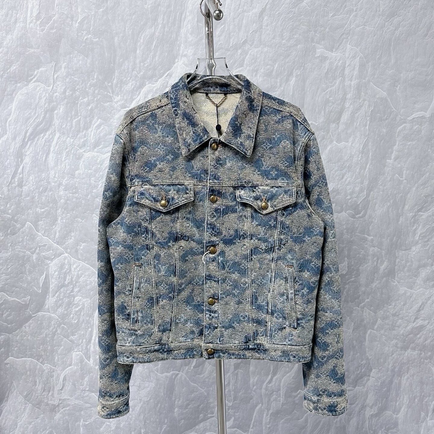 Louis Vuitton SS26 Foggy Monogram Denim Jacket