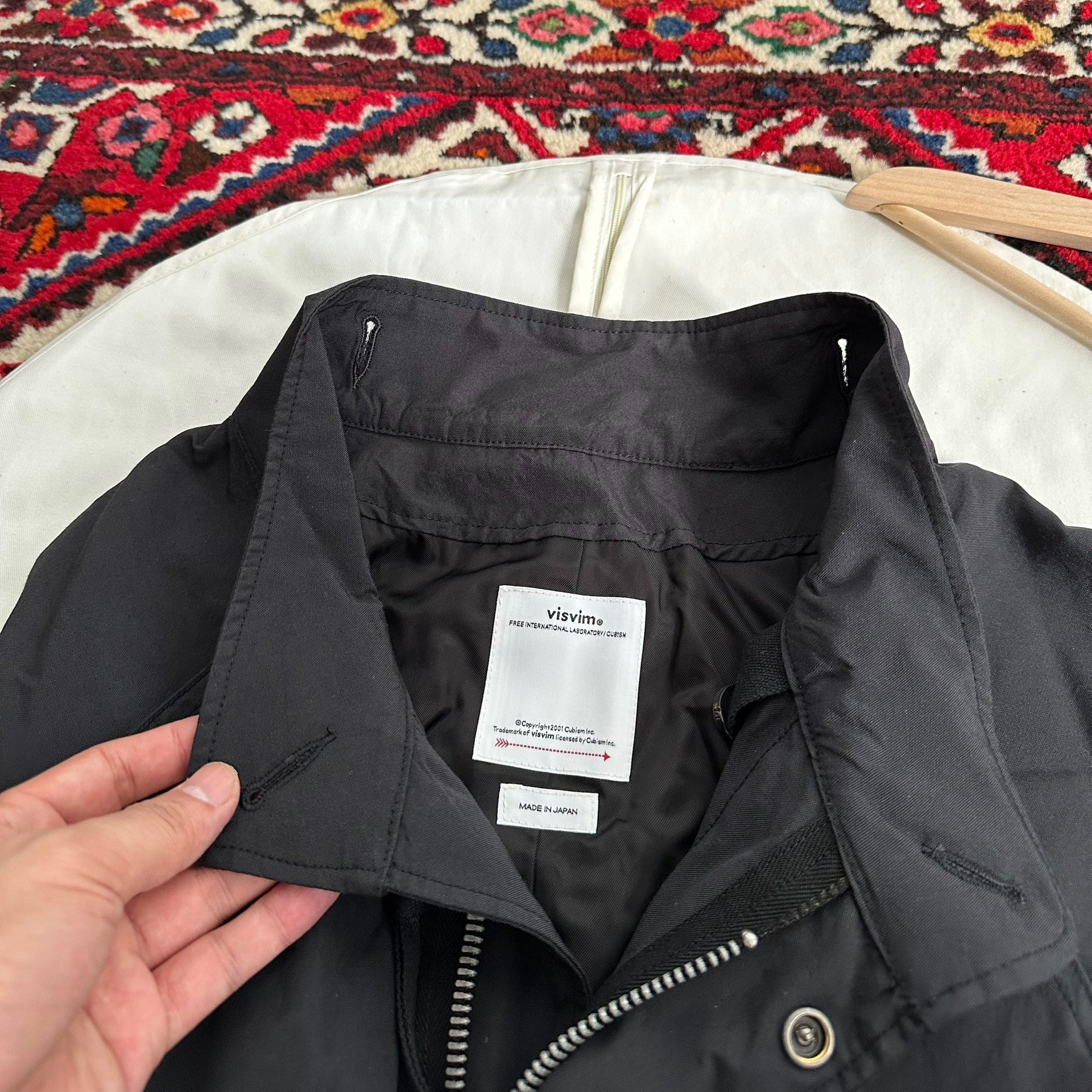 visvim 26SS SIX-FIVE FISHTAIL PARKA — label