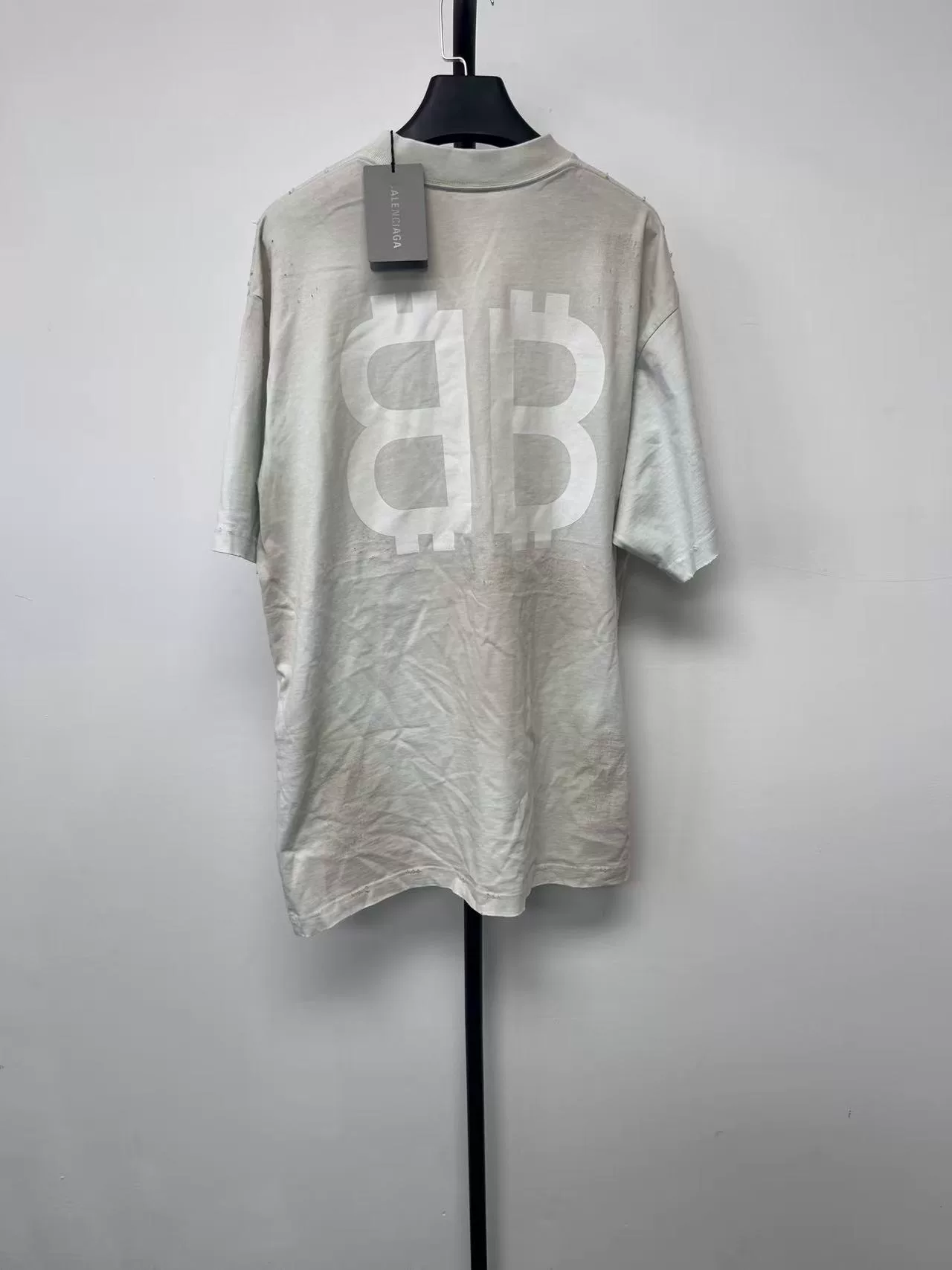 Balenciaga BB Logo Crewneck Short-Sleeve T-Shirt — front