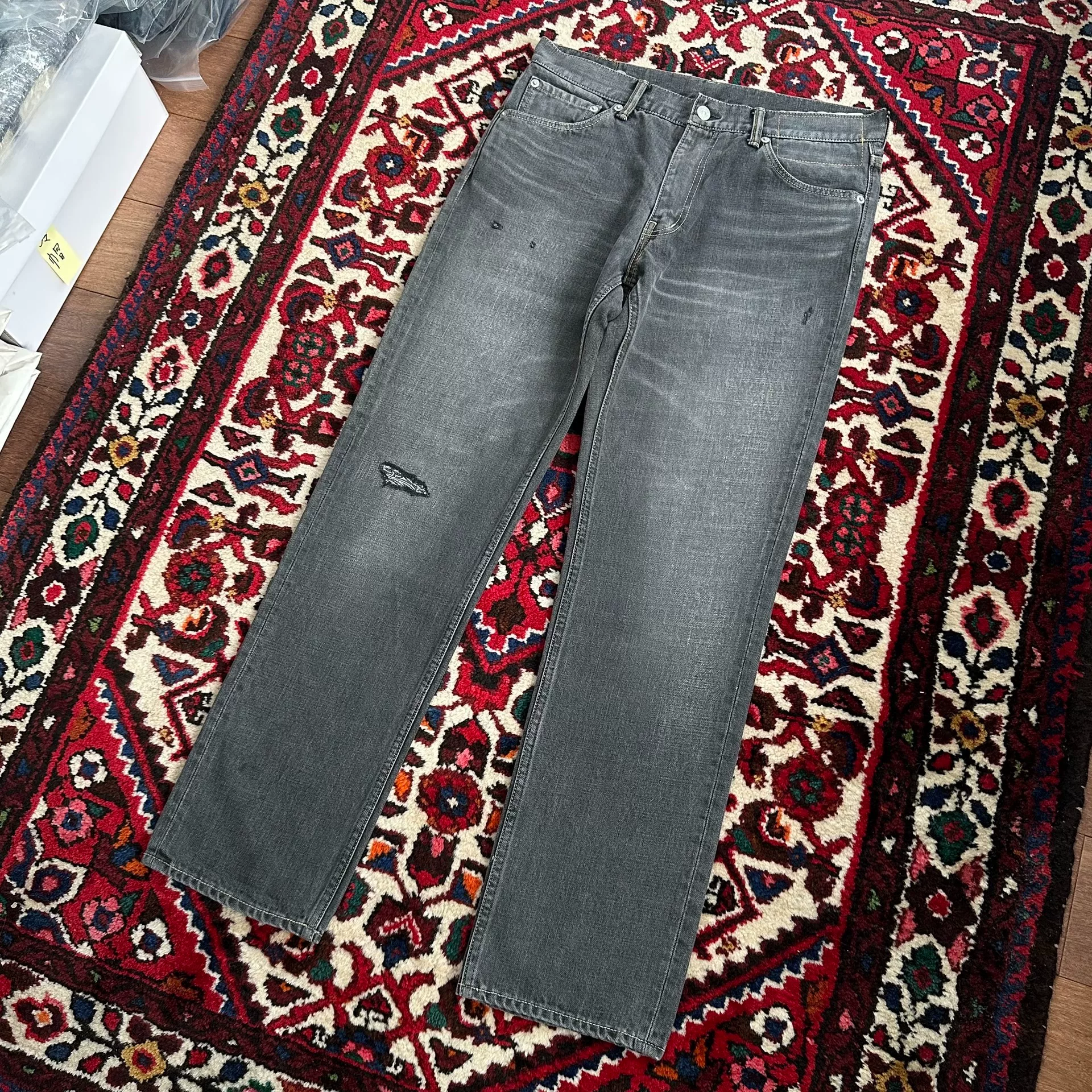 visvim 17AW 03D10 Black Jeans — label