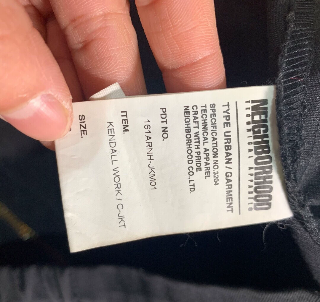 Neighborhood 16ss KENDALL Jacket — label