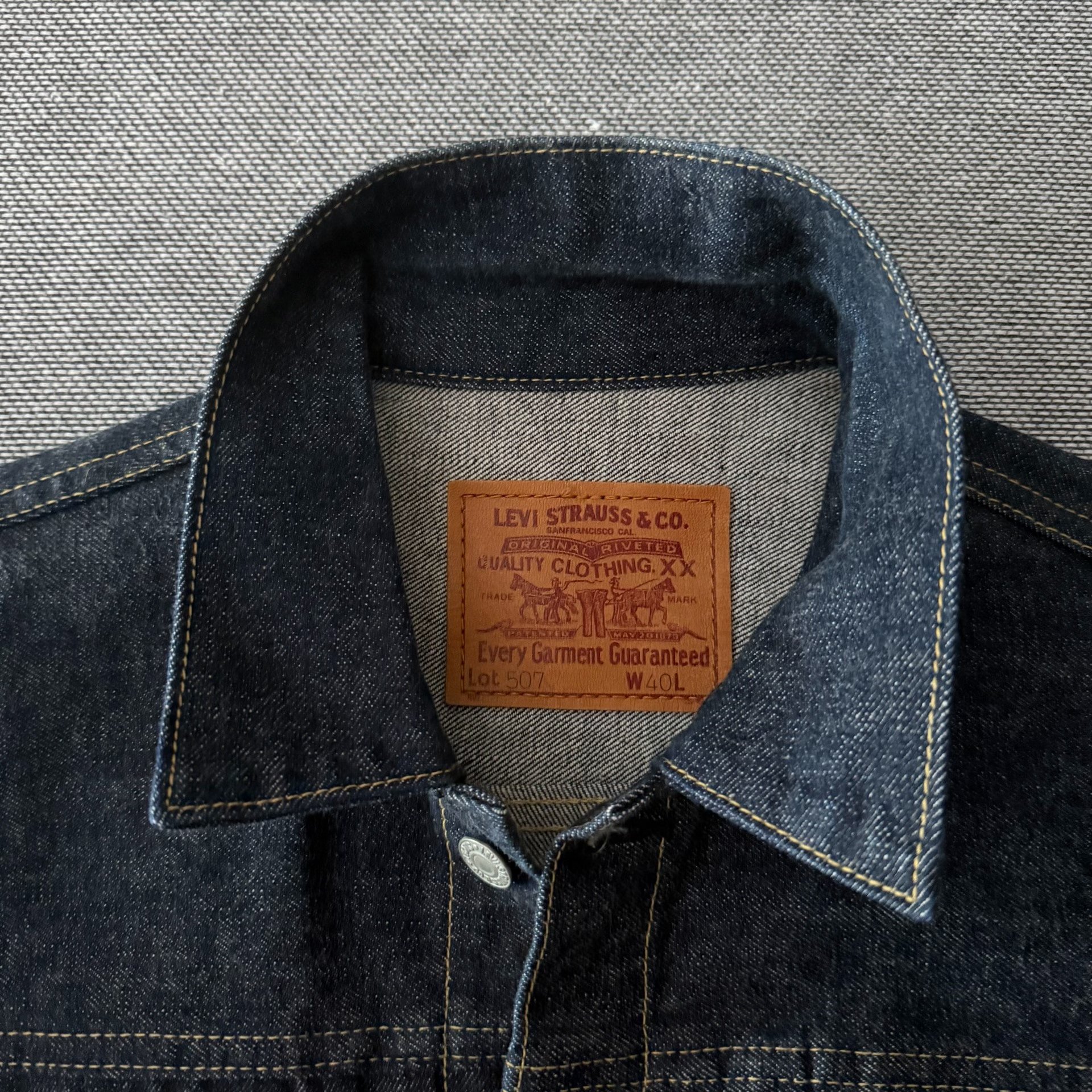 Levi's LVC507 J09 Denim Jacket — detail