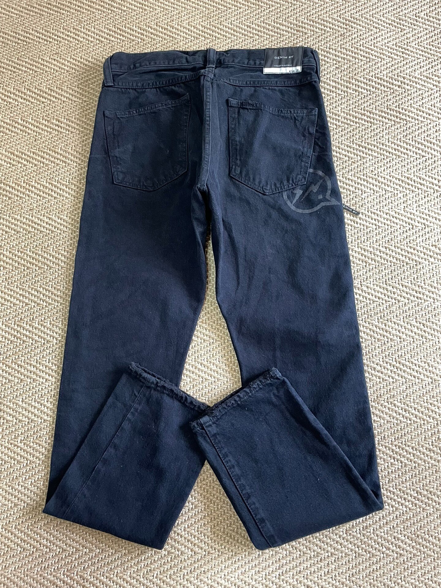 Vanquish & Fragment Distressed Washed Denim Pants — detail
