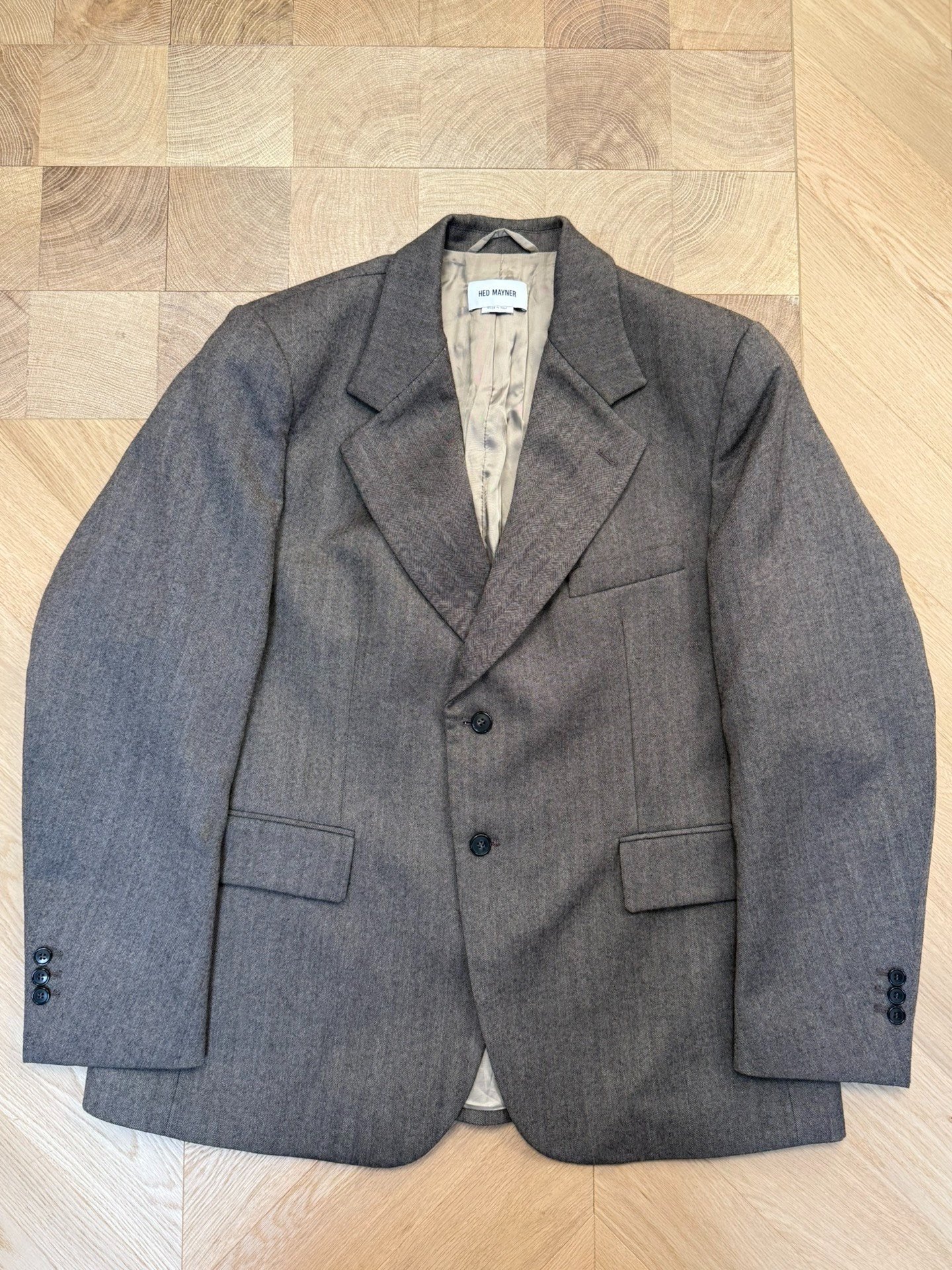 Hed Mayner 24FW Wool Blazer — label