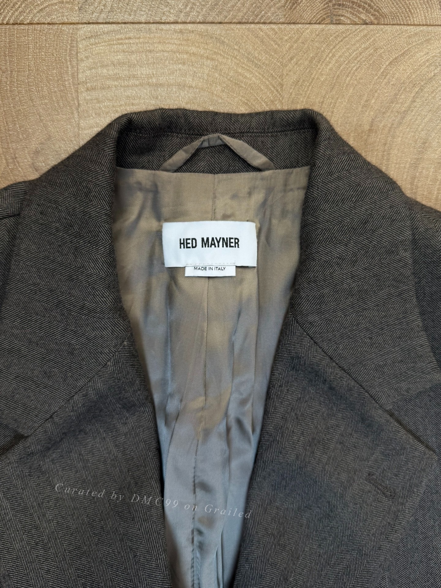 Hed Mayner 24FW Wool Blazer — back
