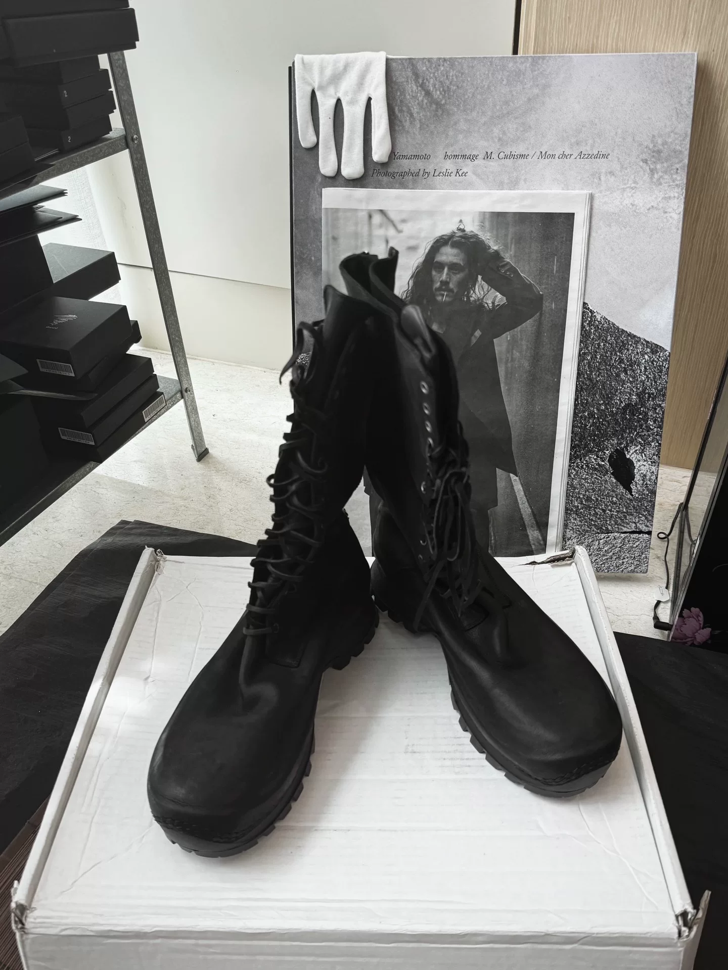 Yohji Yamamoto x Guidi Combat Boots — back
