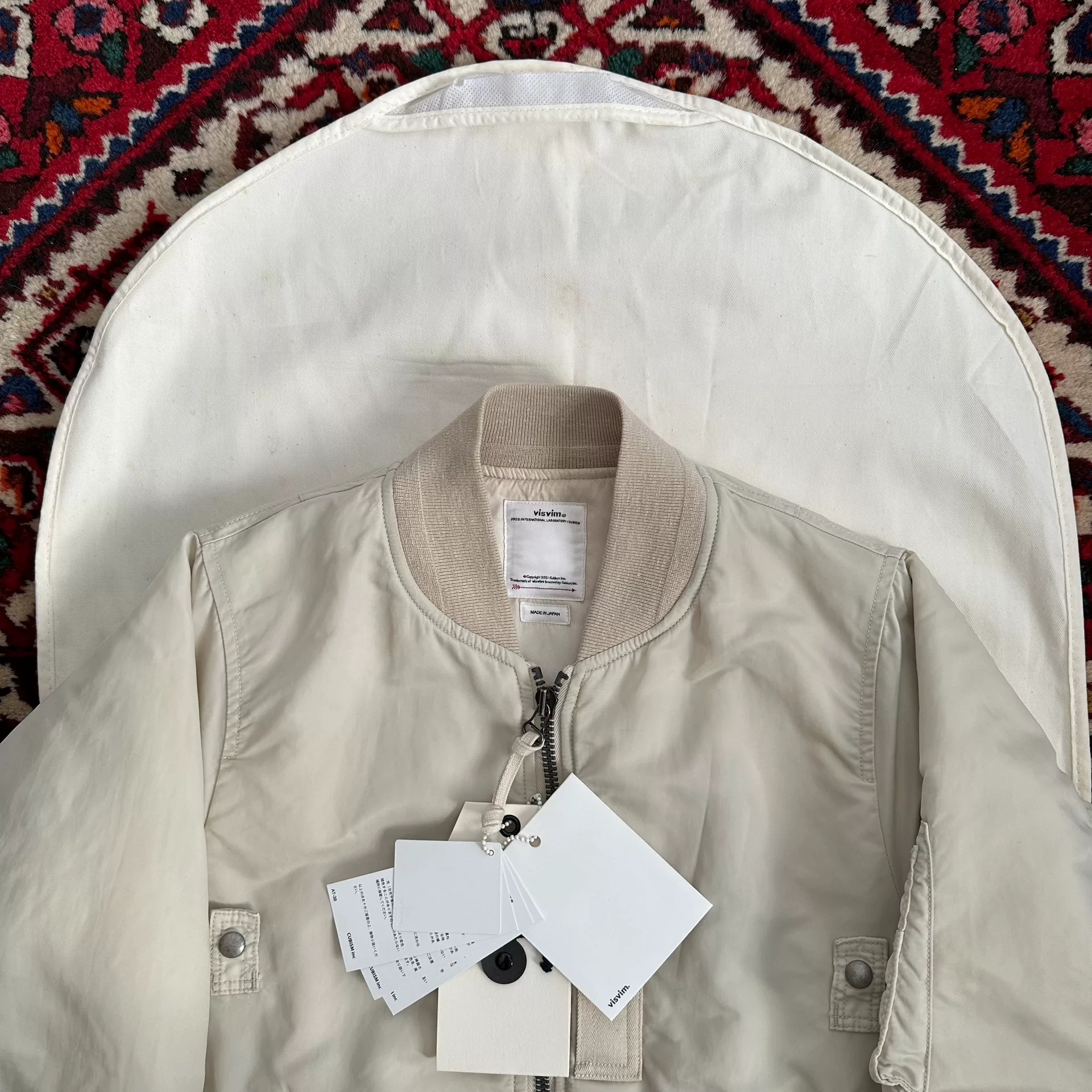 Visvim 19AW THORSON MA1 JKT — label