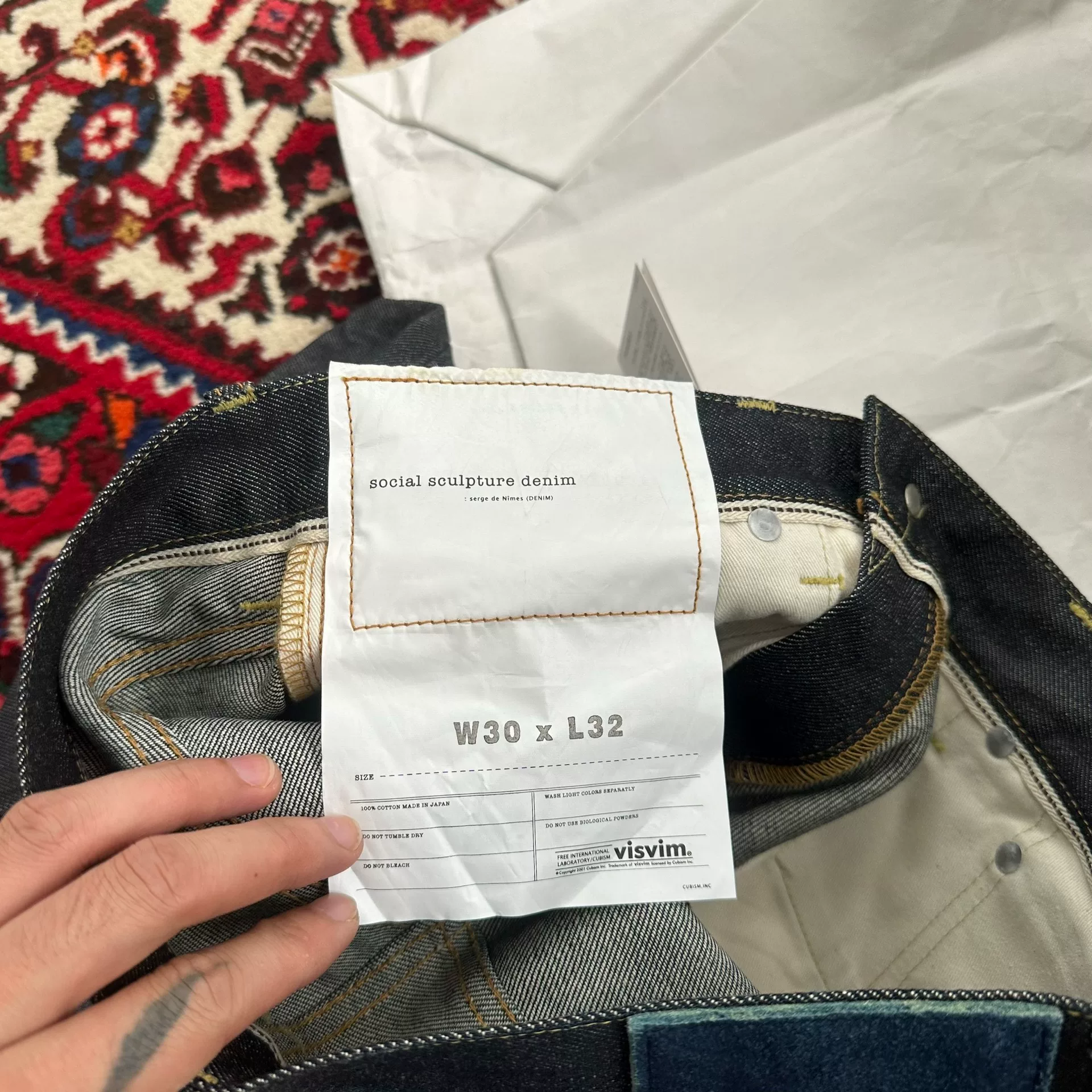 visvim 17ss 03nw Jeans — back