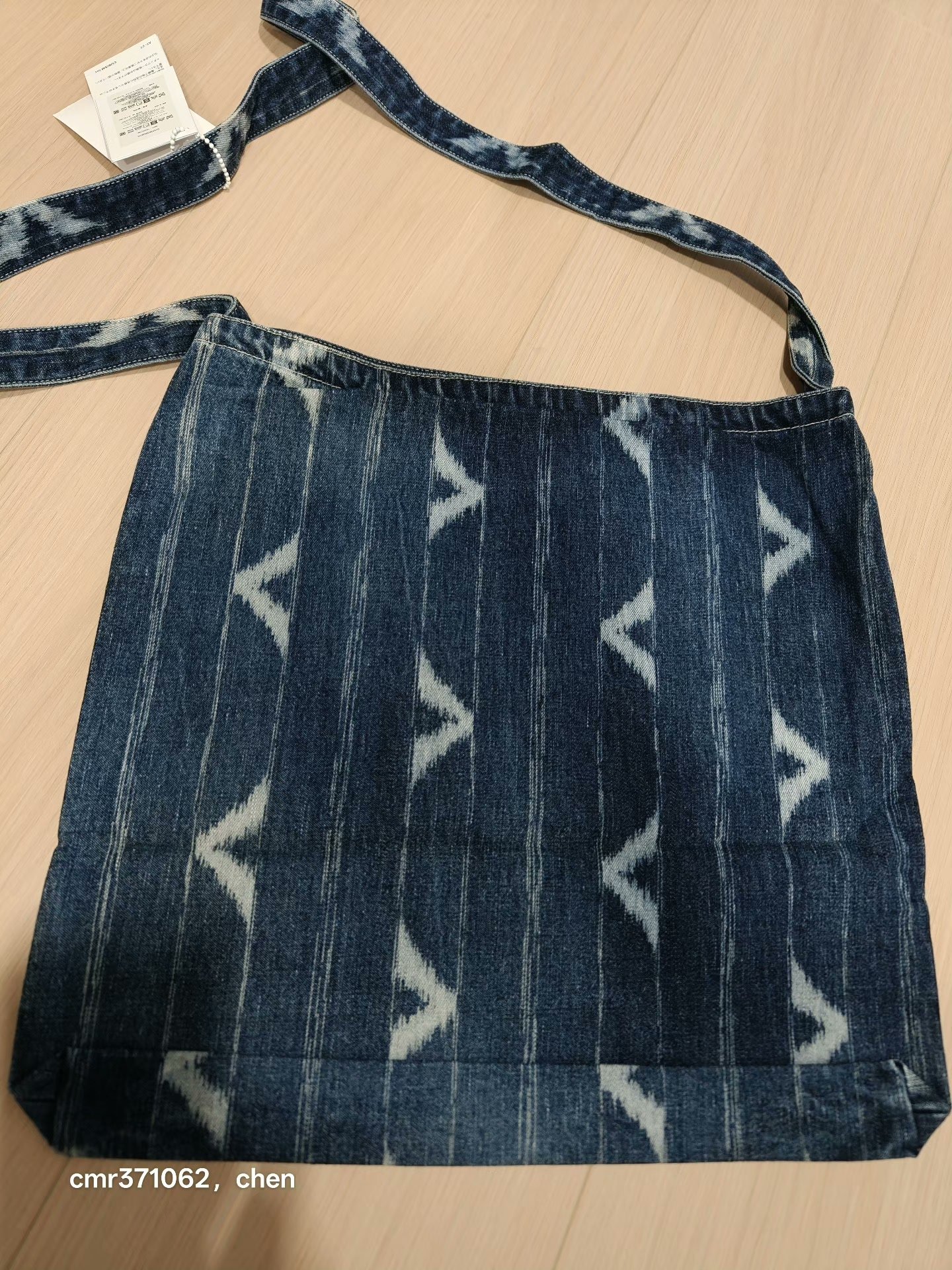 visvim 22SS Hiroshima Kasuri Record Bag — label