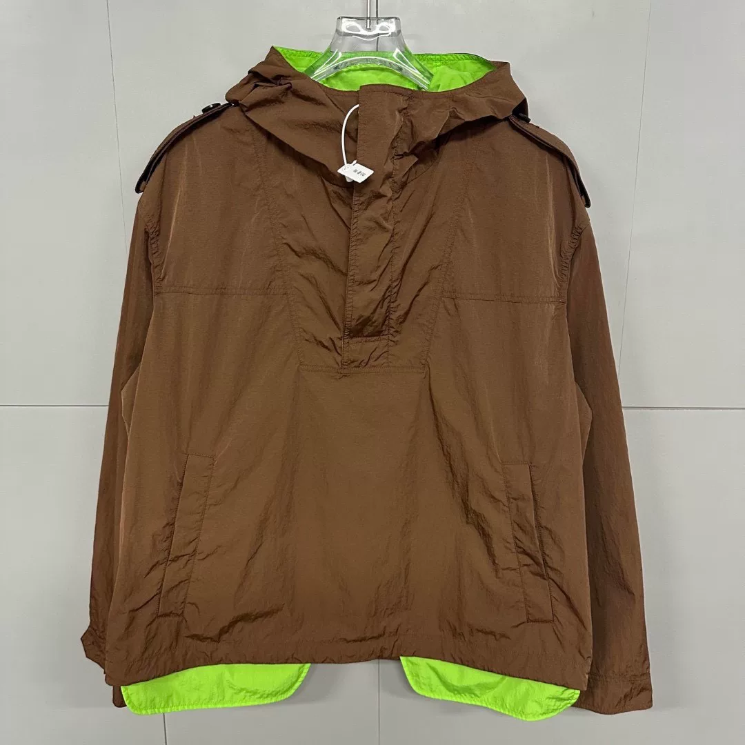 Dior Brown Half-Zip Hooded Jacket