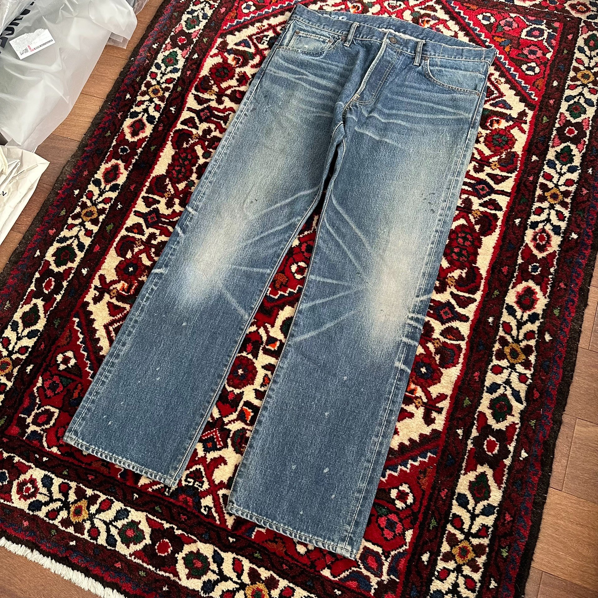 visvim 21AW 01.2D29 Washed Jeans — label