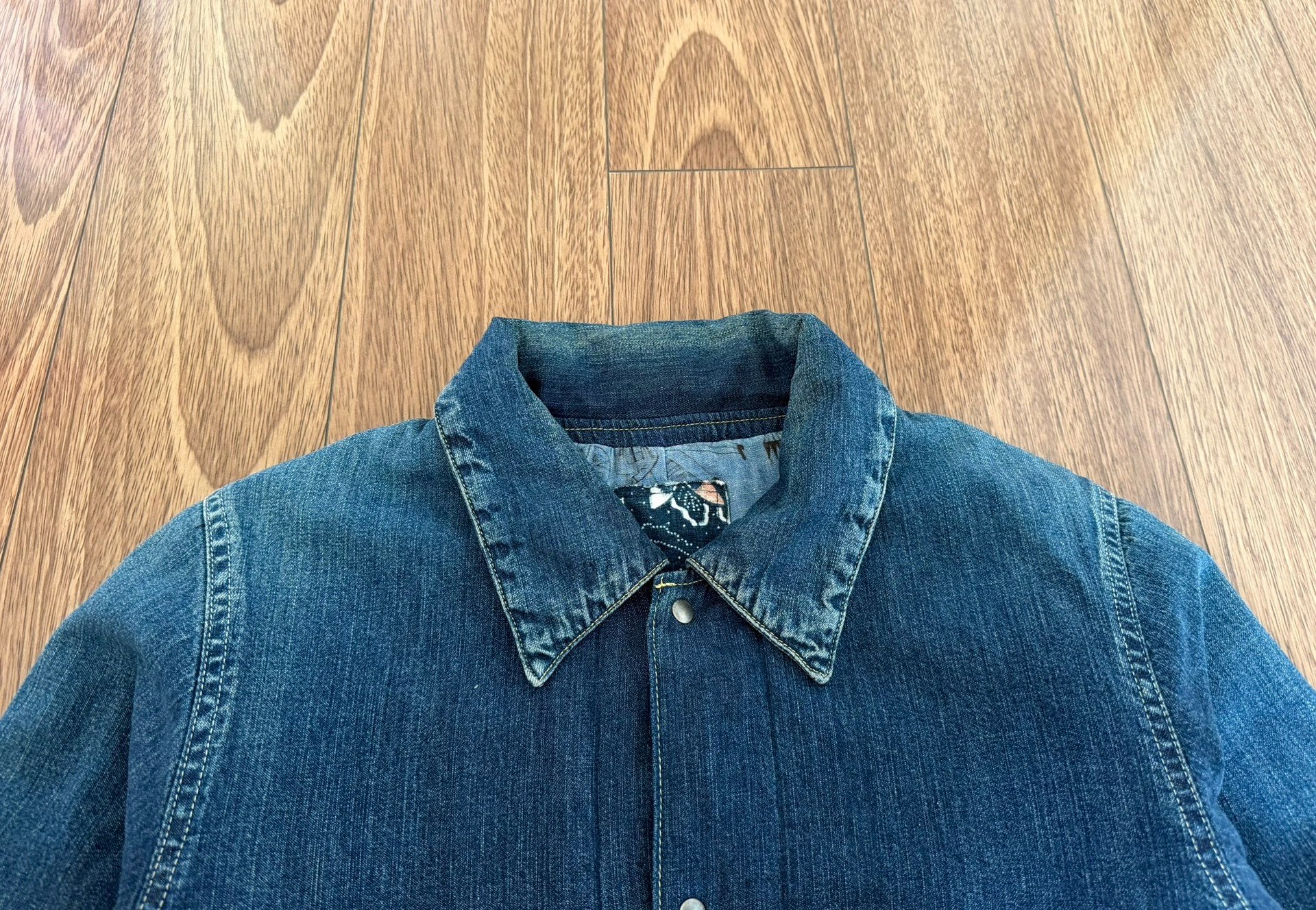 Visvim ICT Gang Coverall Denim Jacket — back
