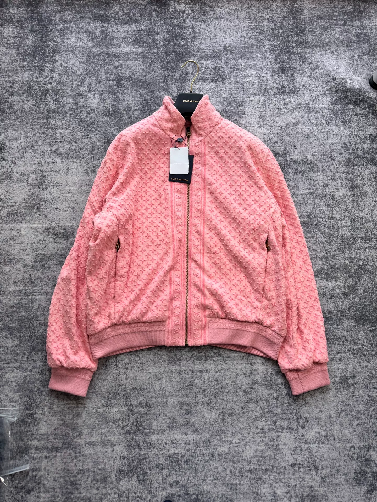 Louis Vuitton New Pink Jacquard Print Jacket