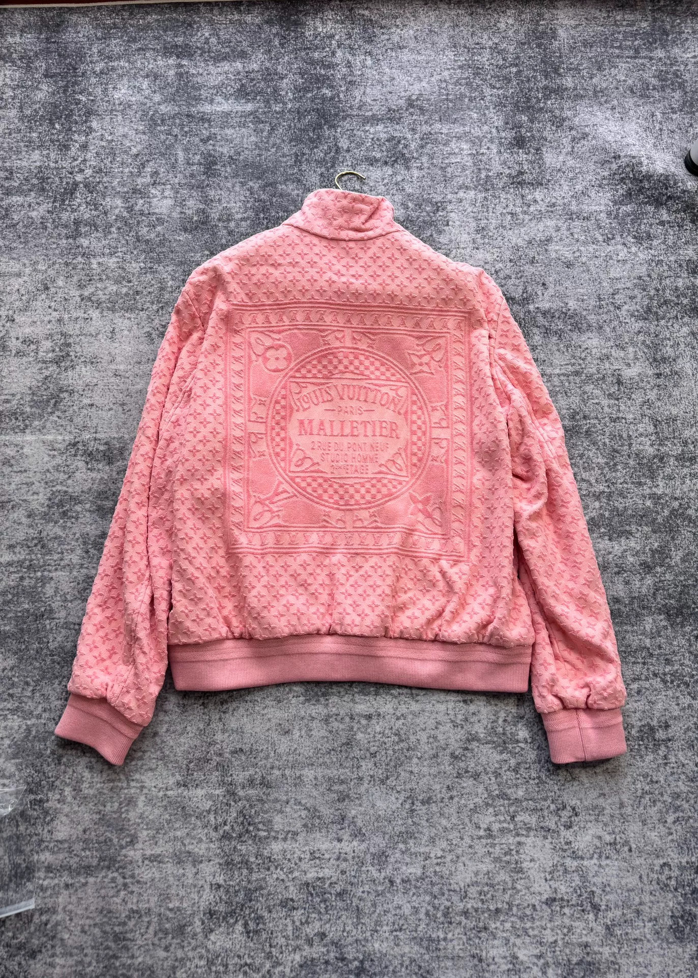 Louis Vuitton New Pink Jacquard Print Jacket — front