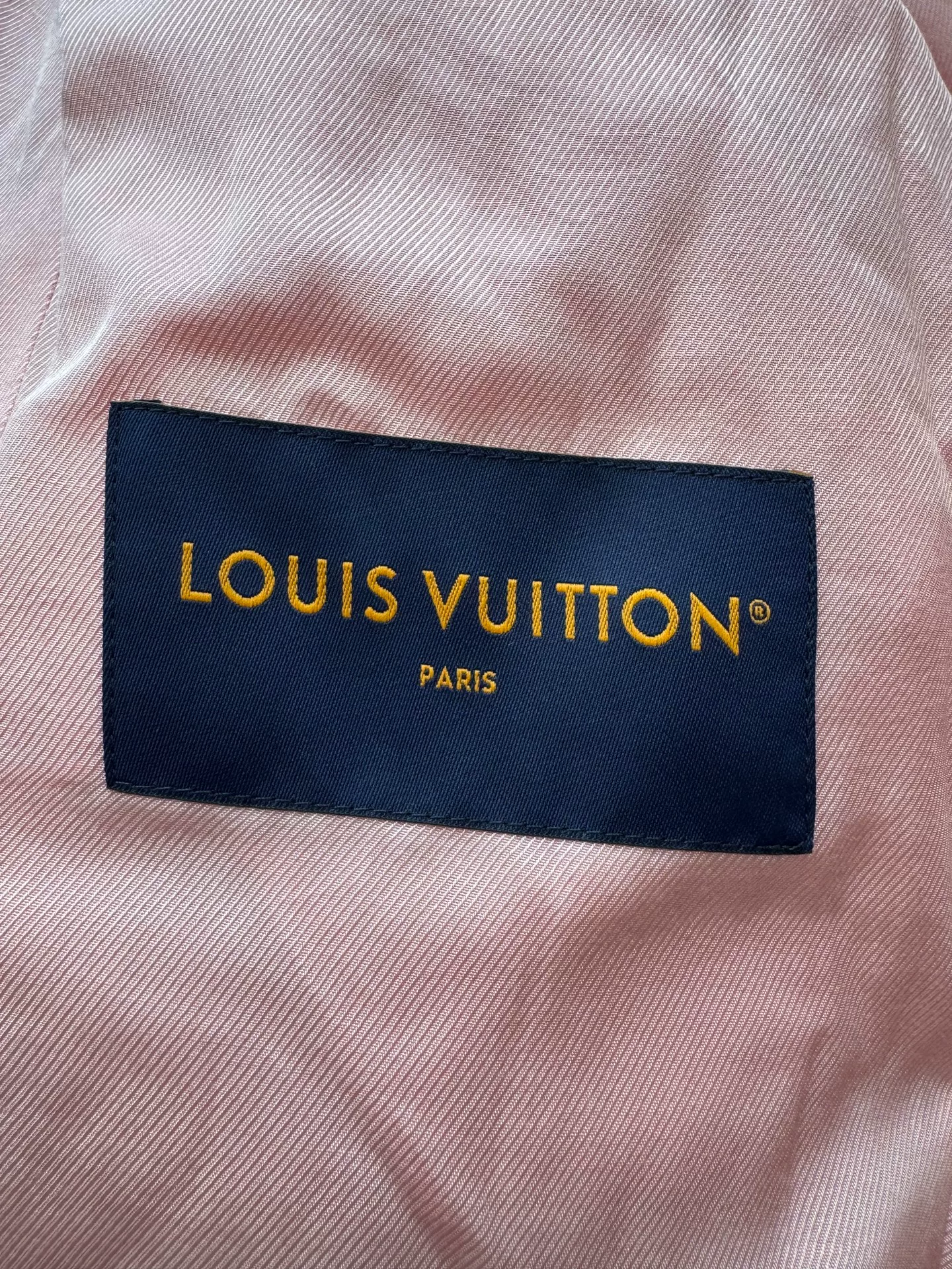 Louis Vuitton New Pink Jacquard Print Jacket — back