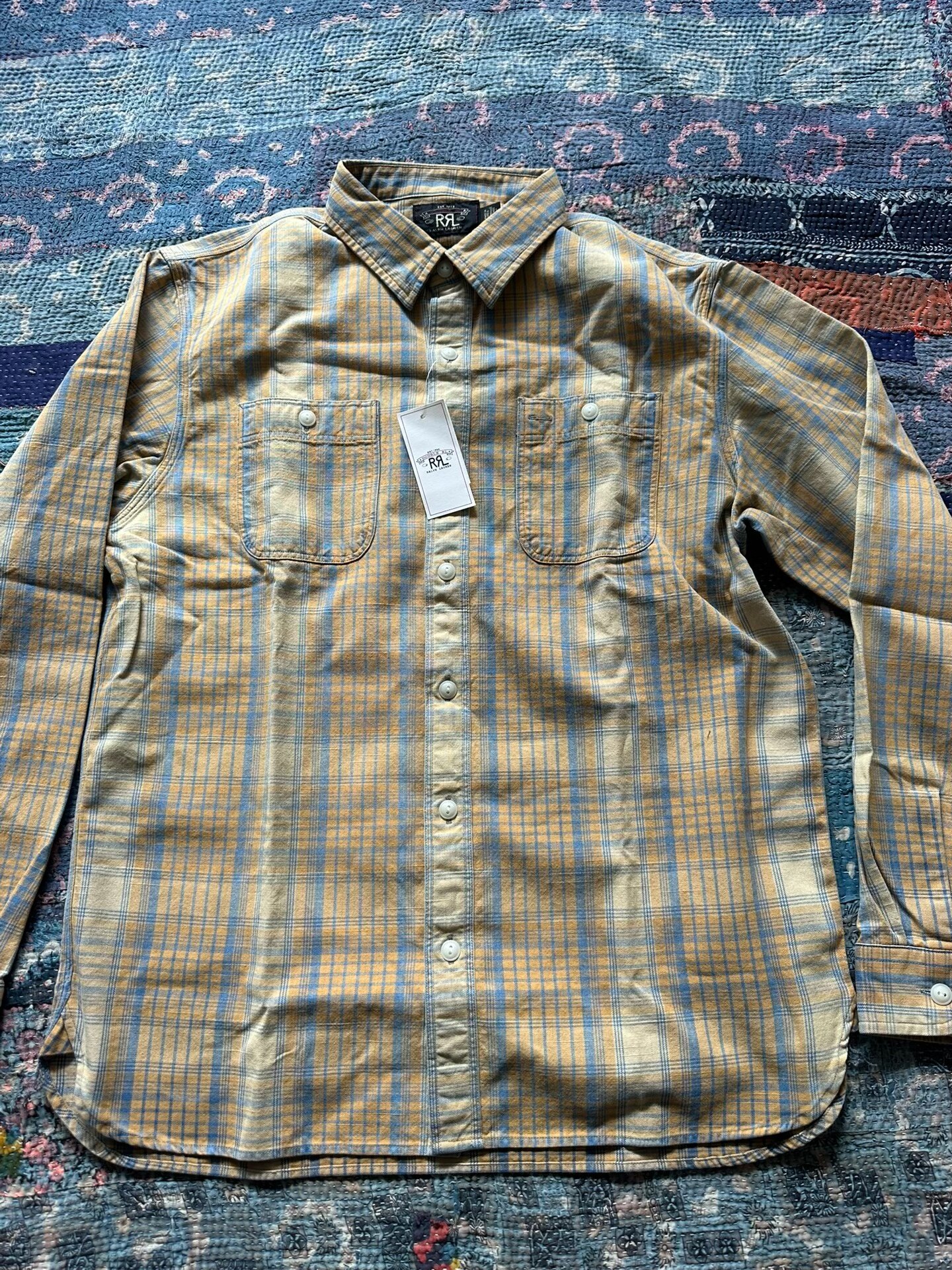 RRL Striped Long-Sleeve Work Shirt