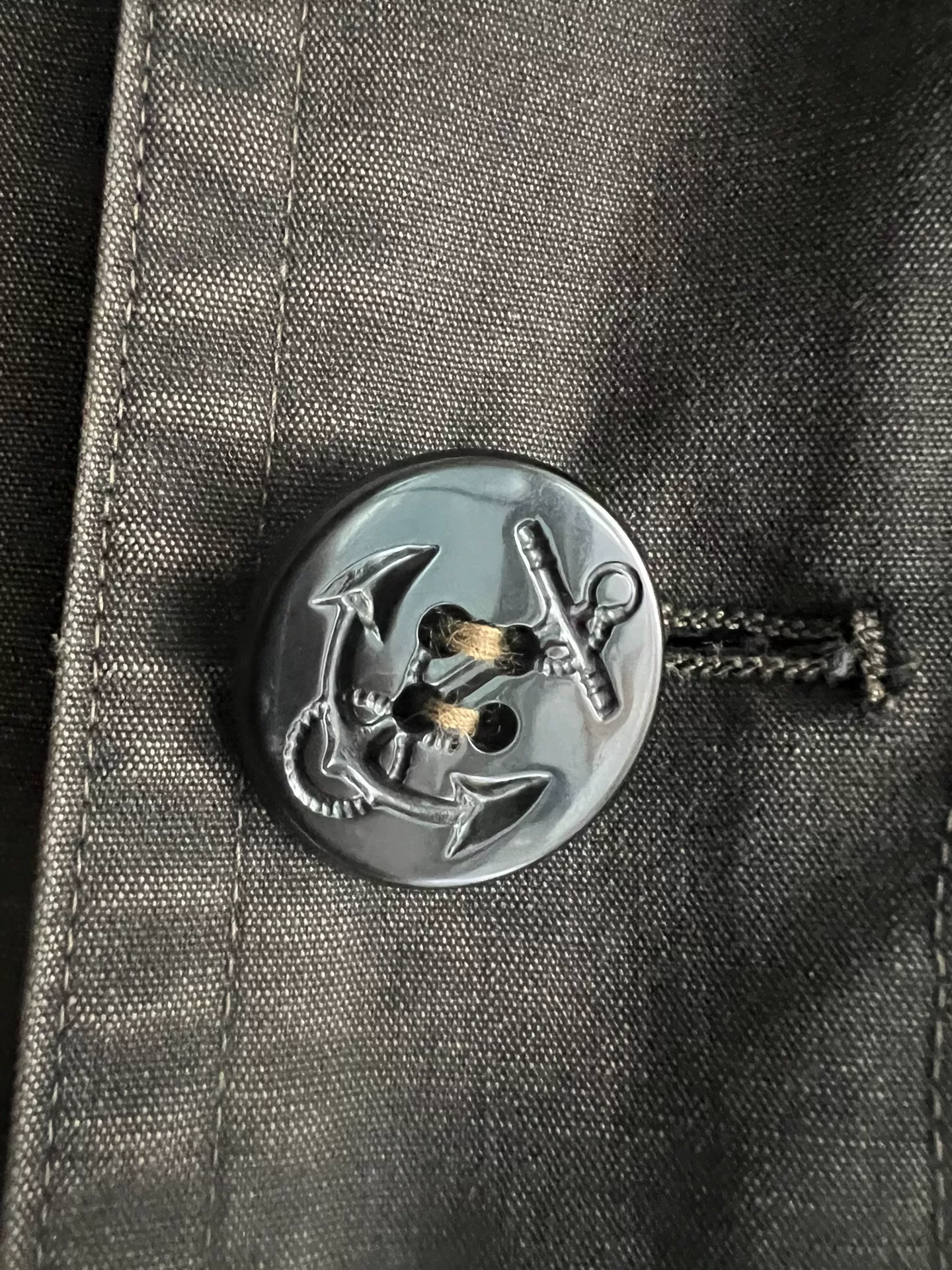 Double RRL 740 Navy Coat — back