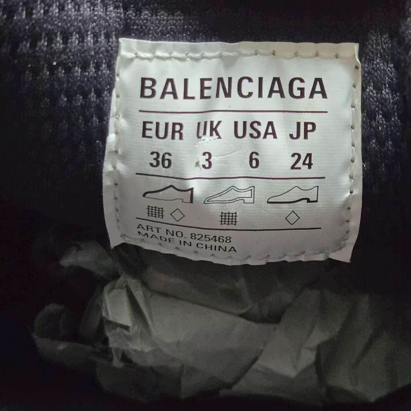Balenciaga 3XL Black Bow Mules — label