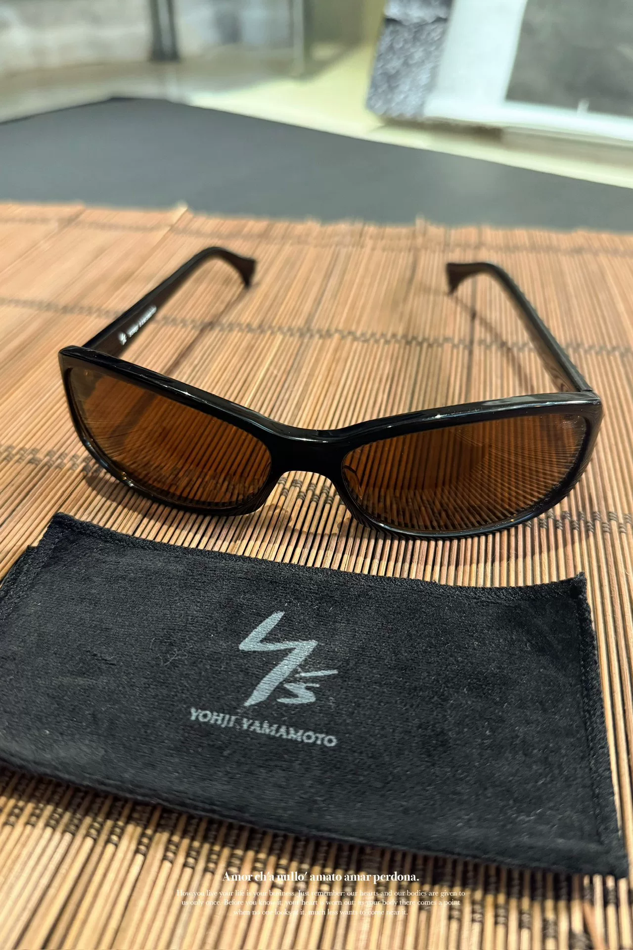 Yohji Yamamoto 90s Acetate Sunglasses — back