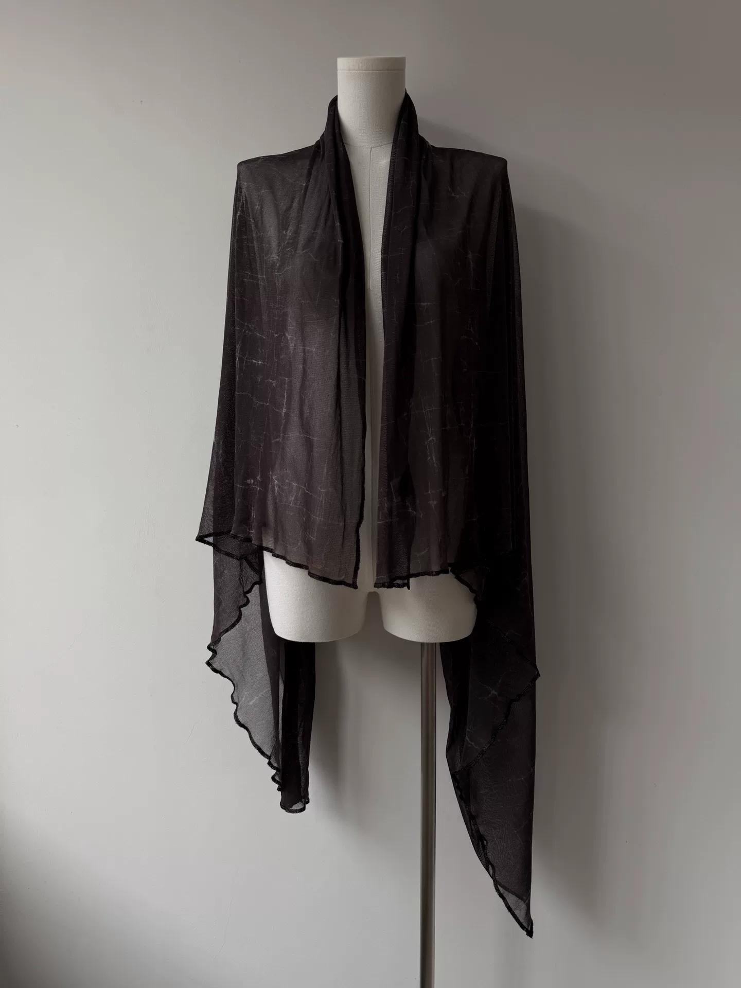 Jean Paul Gaultier Runway Mesh Scarf — label