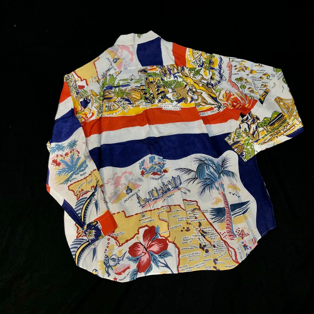 Comme des Garçons 91SS Silk Scarf Shirt — detail