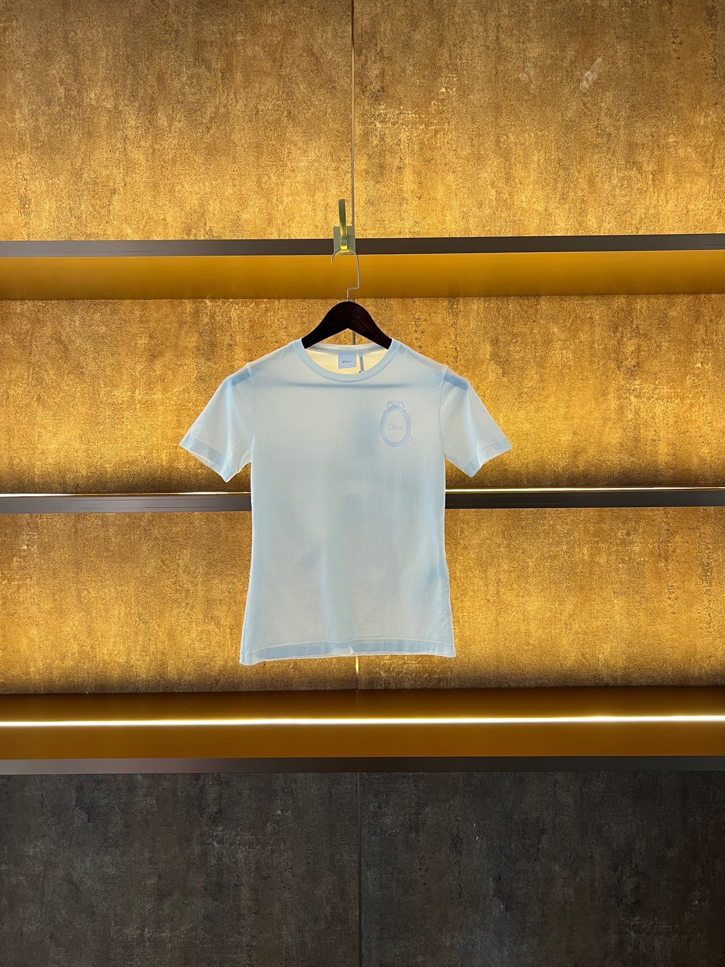 Dior New Embroidered Logo Short Sleeve