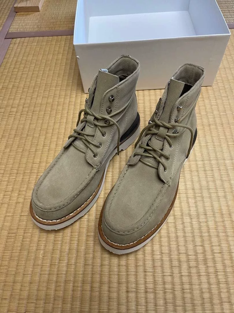 visvim Virgil-Moc Toe Folk Sand Work Boots
