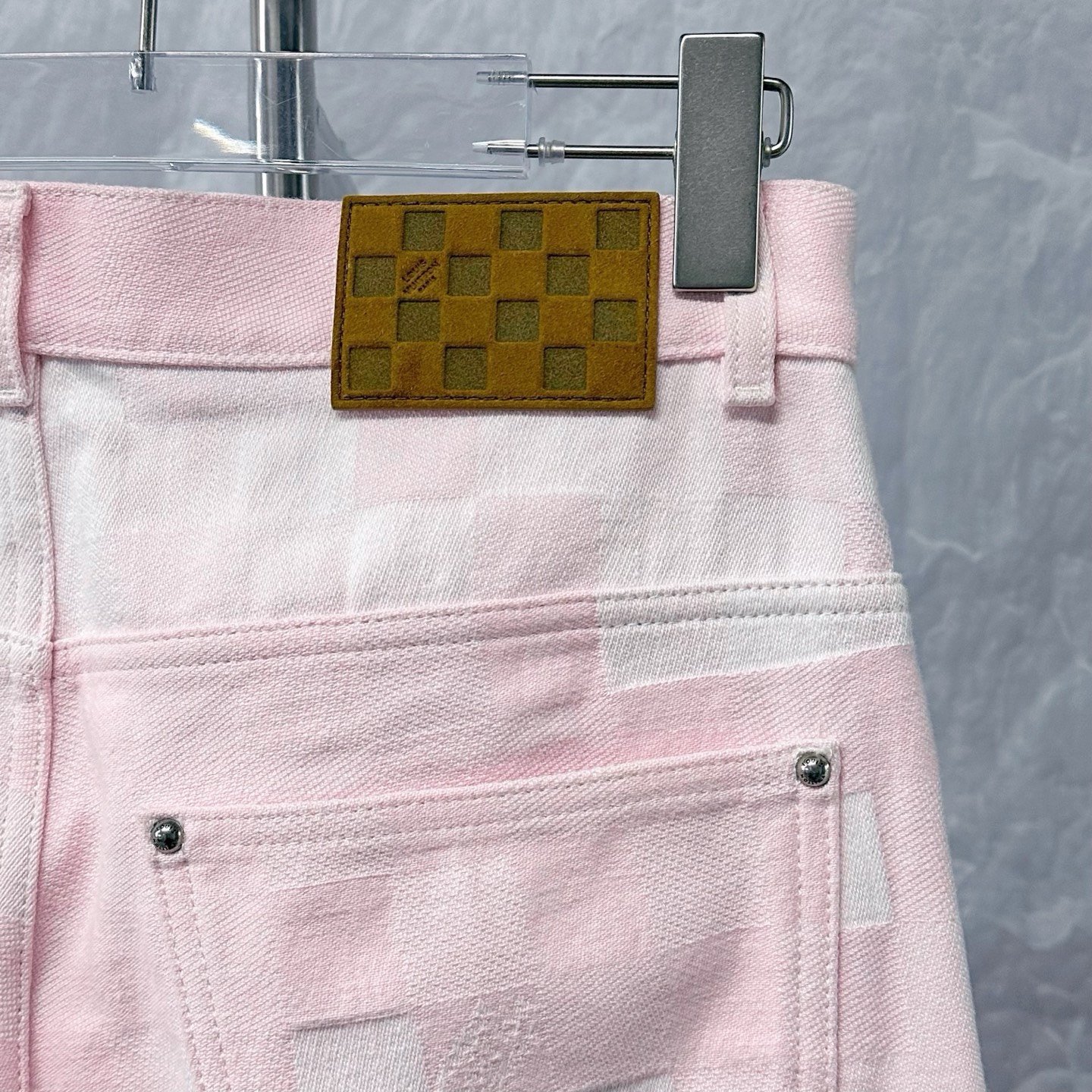 Louis Vuitton Nigo FW25 Check Denim Pants — detail