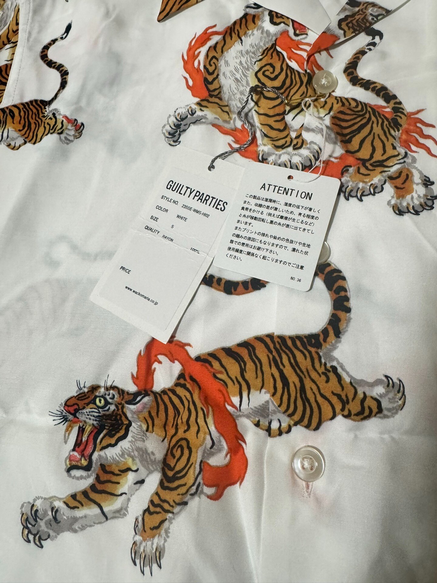 Wacko Maria x Tim Lehi 23SS Shirt — back