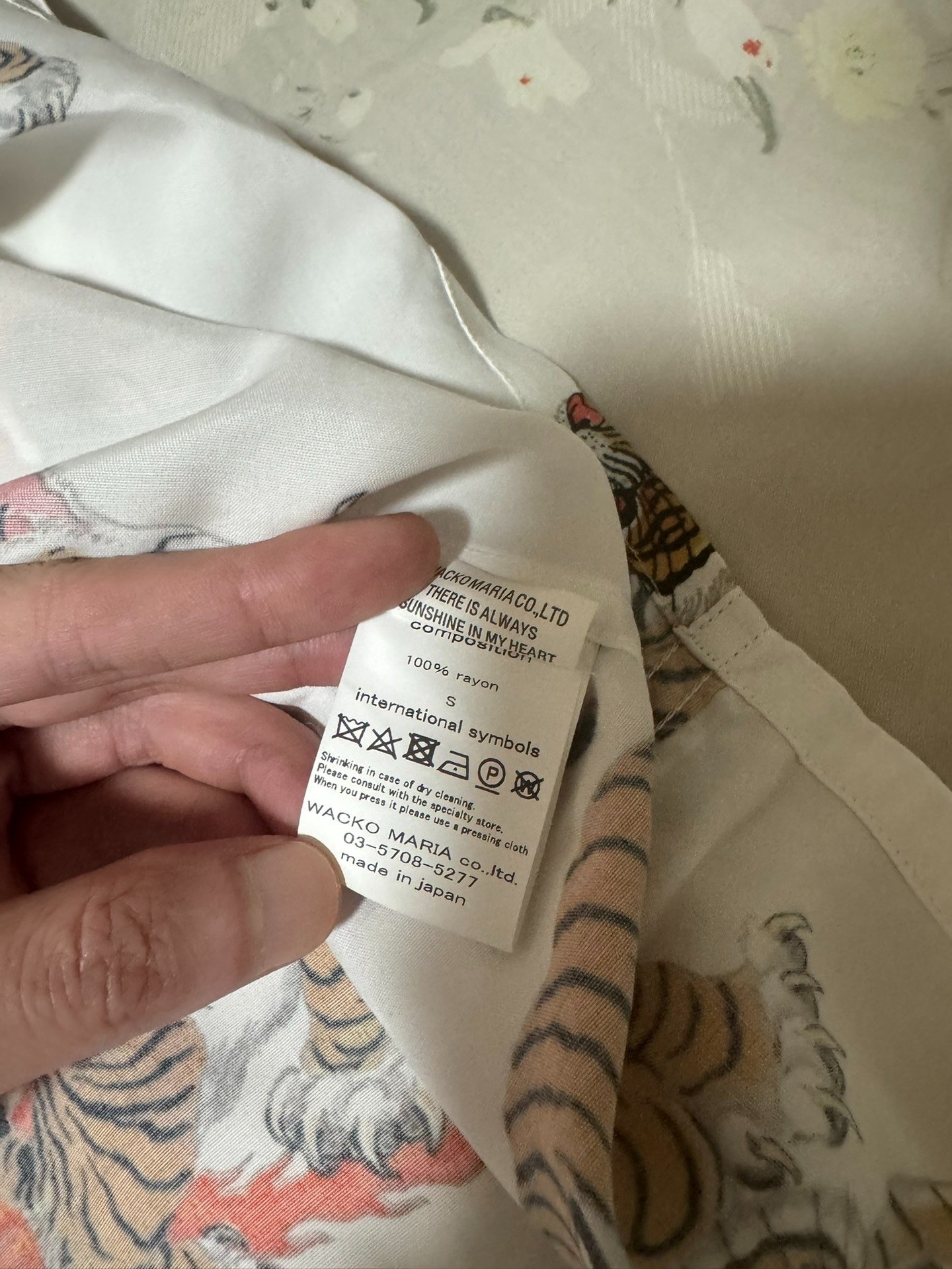 Wacko Maria x Tim Lehi 23SS Shirt — label