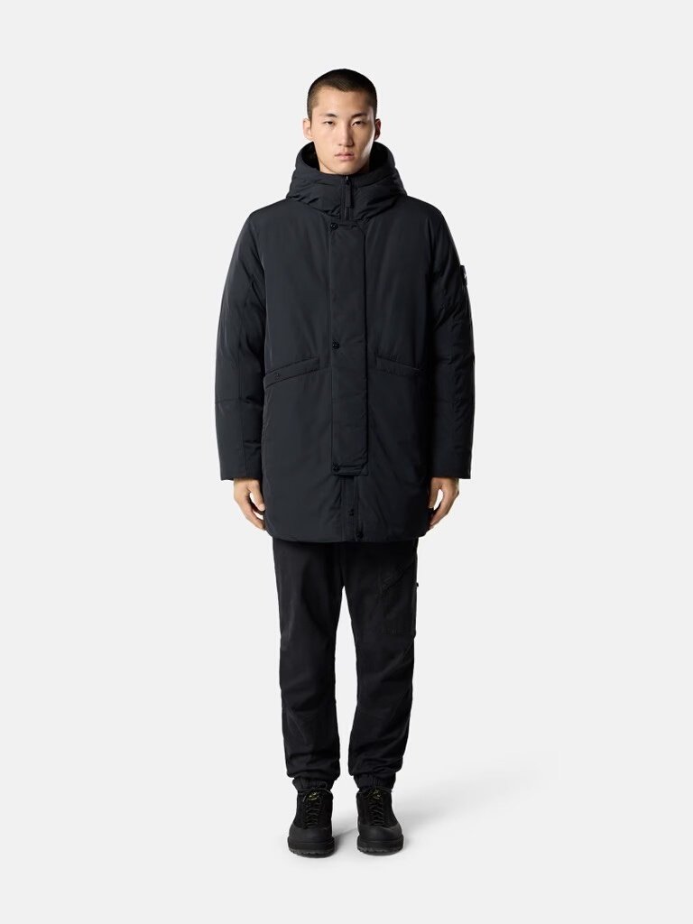 Stone Island Micro Twill Down Jacket — label