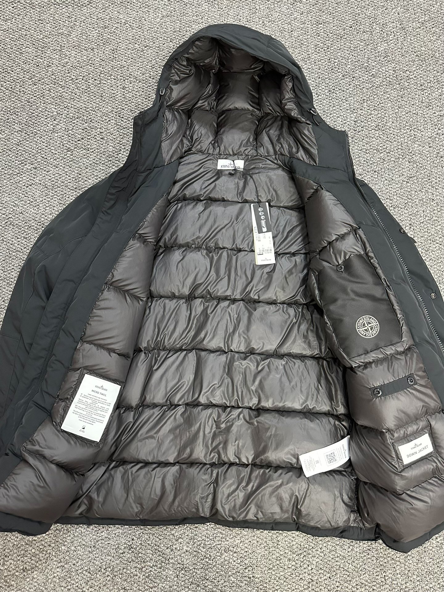 Stone Island Micro Twill Down Jacket — front