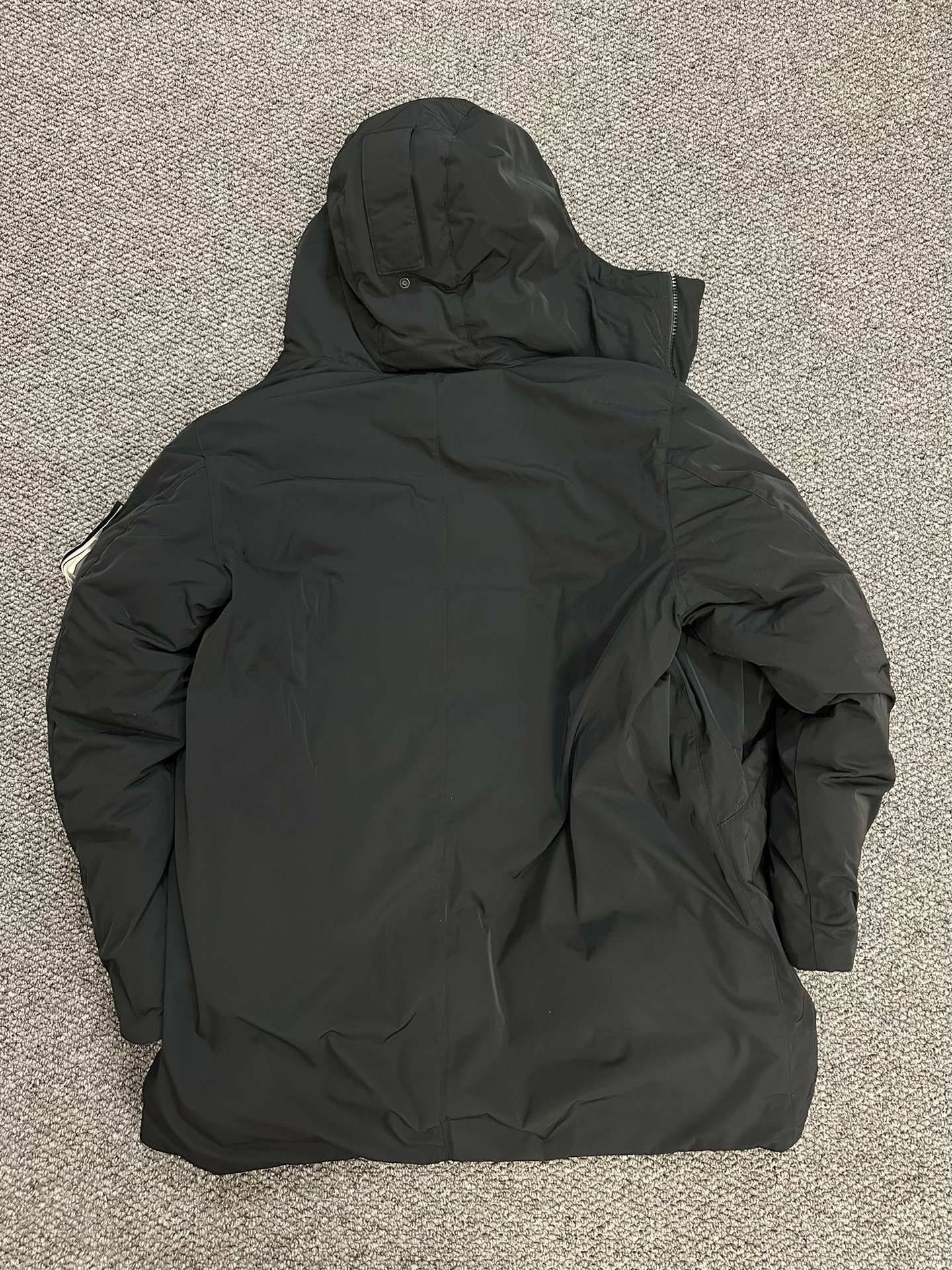 Stone Island Micro Twill Down Jacket — detail