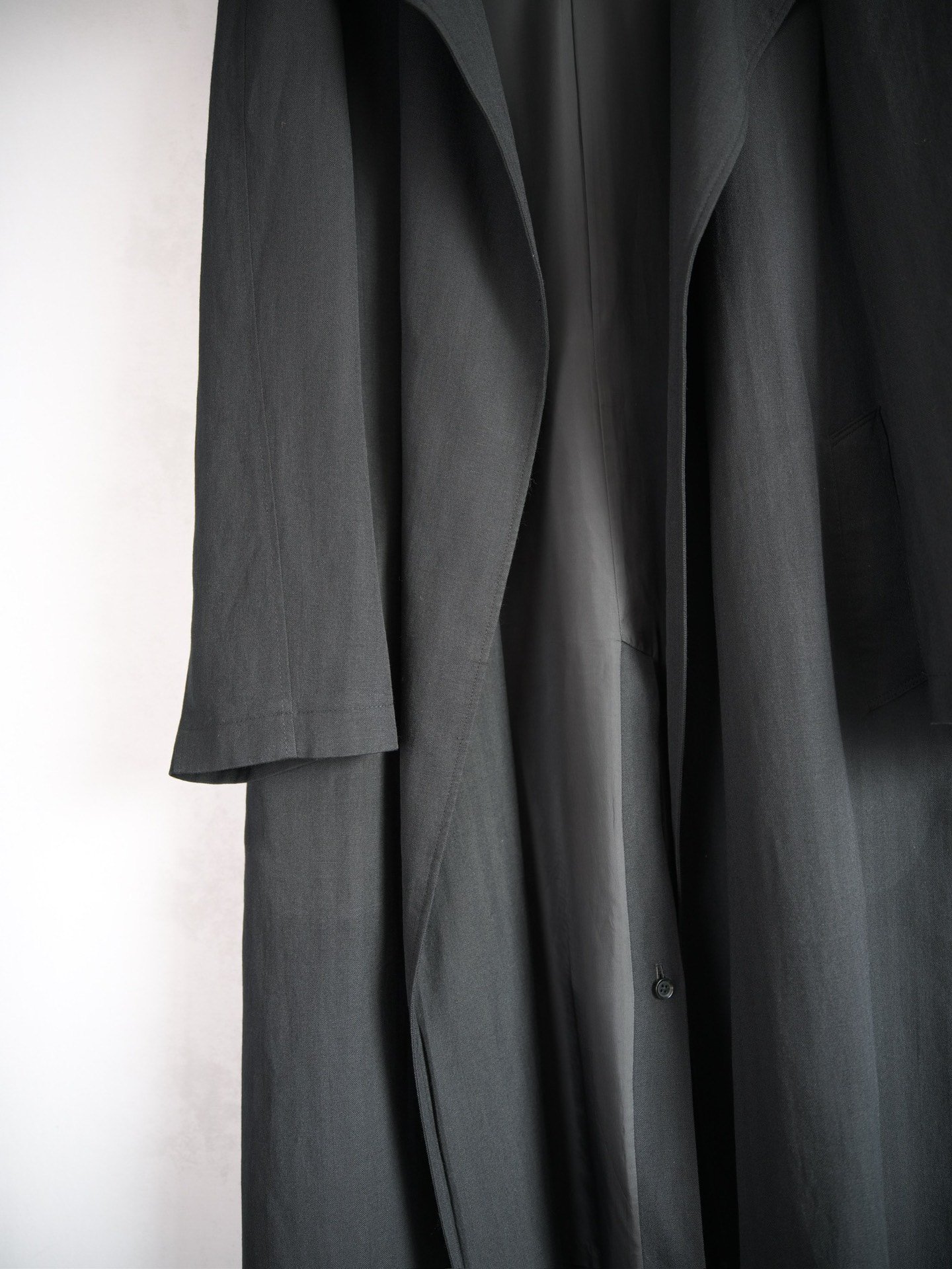 Yohji Yamamoto 14AW Wizard Hat Coat — detail
