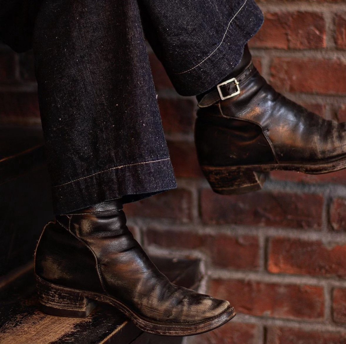 Clinch Jodhpur Calf Leather Handsewn Boots — front