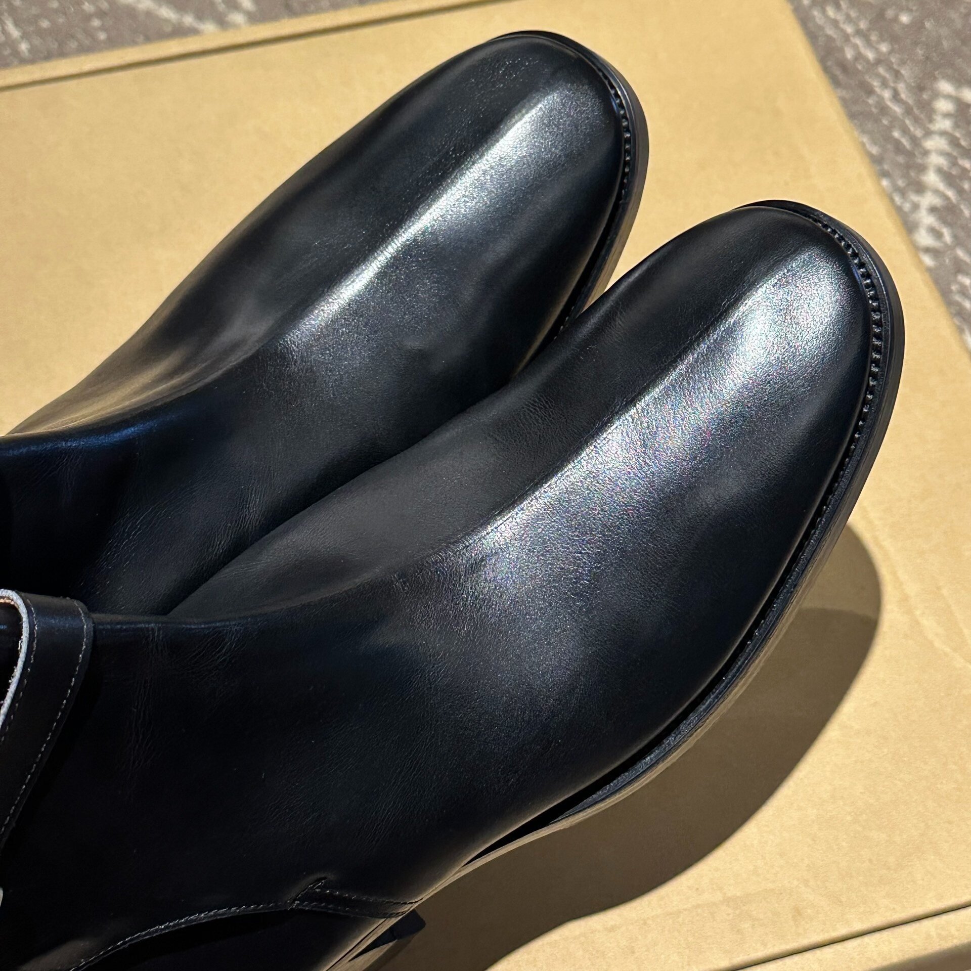 Clinch Jodhpur Calf Leather Handsewn Boots — label