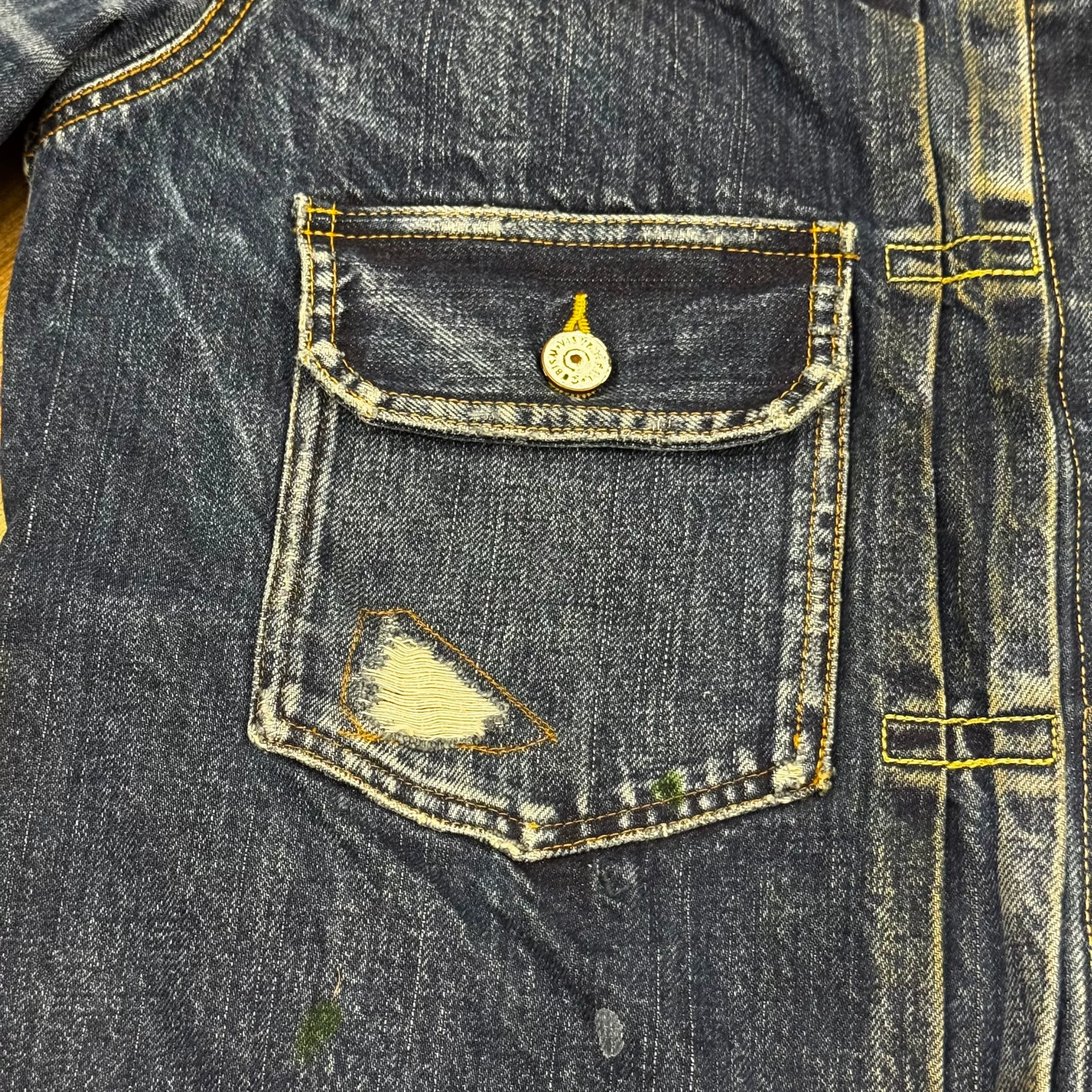 VISVIM 21SS 101 Distressed Denim Jacket — front