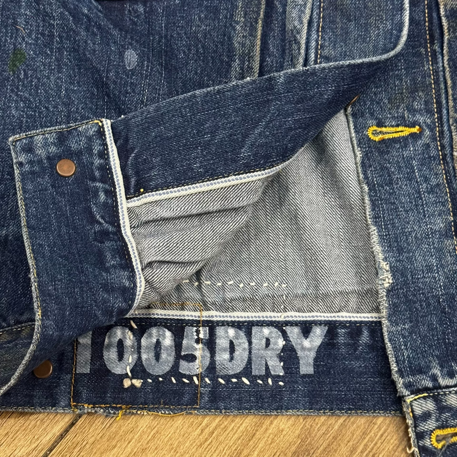 VISVIM 21SS 101 Distressed Denim Jacket — detail